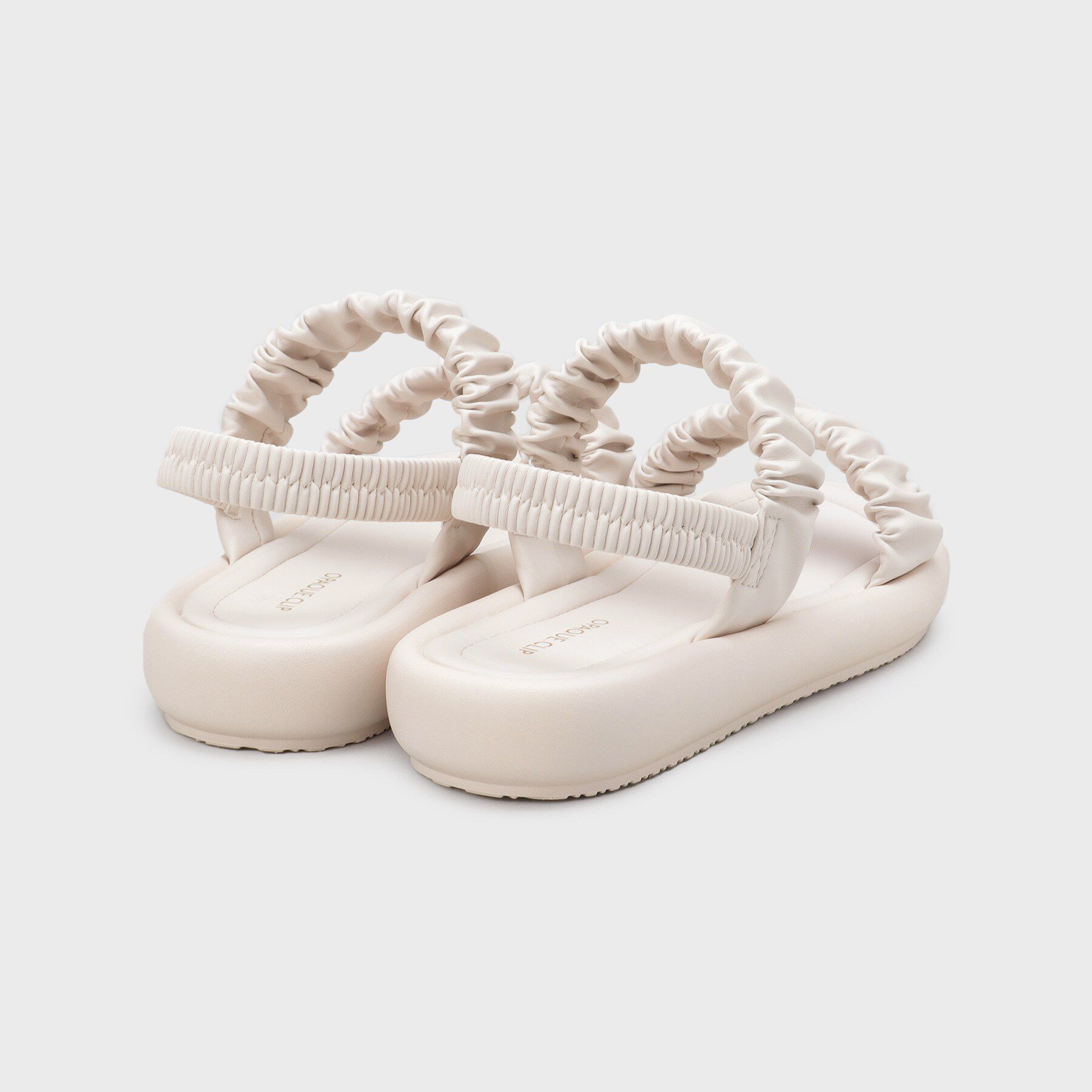 OPAQUE.CLIP「ギャザーベルトデザインサンダル」|サンダル|