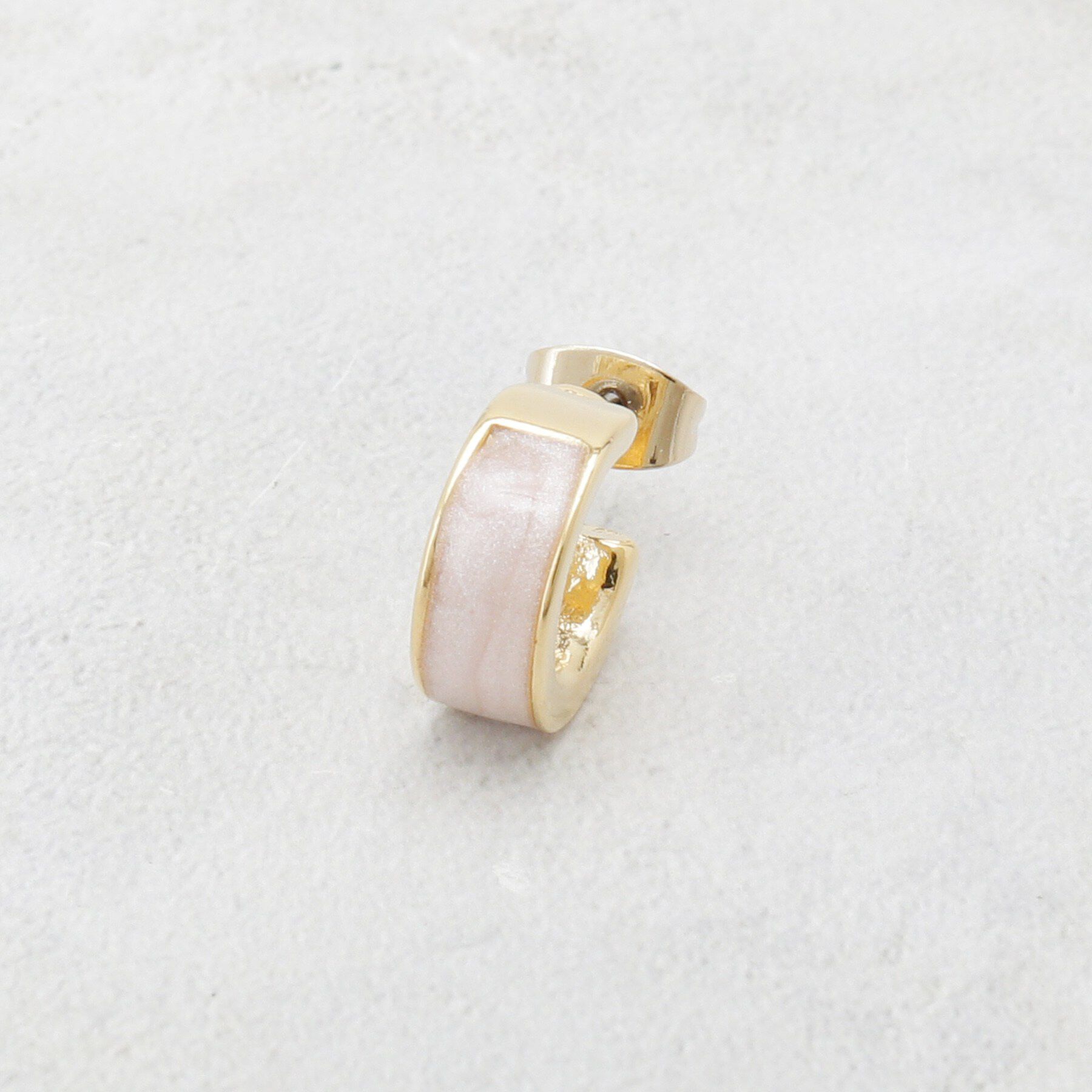 OPAQUE.CLIP「エポマーブルエッジメタルリング」|ピアス|