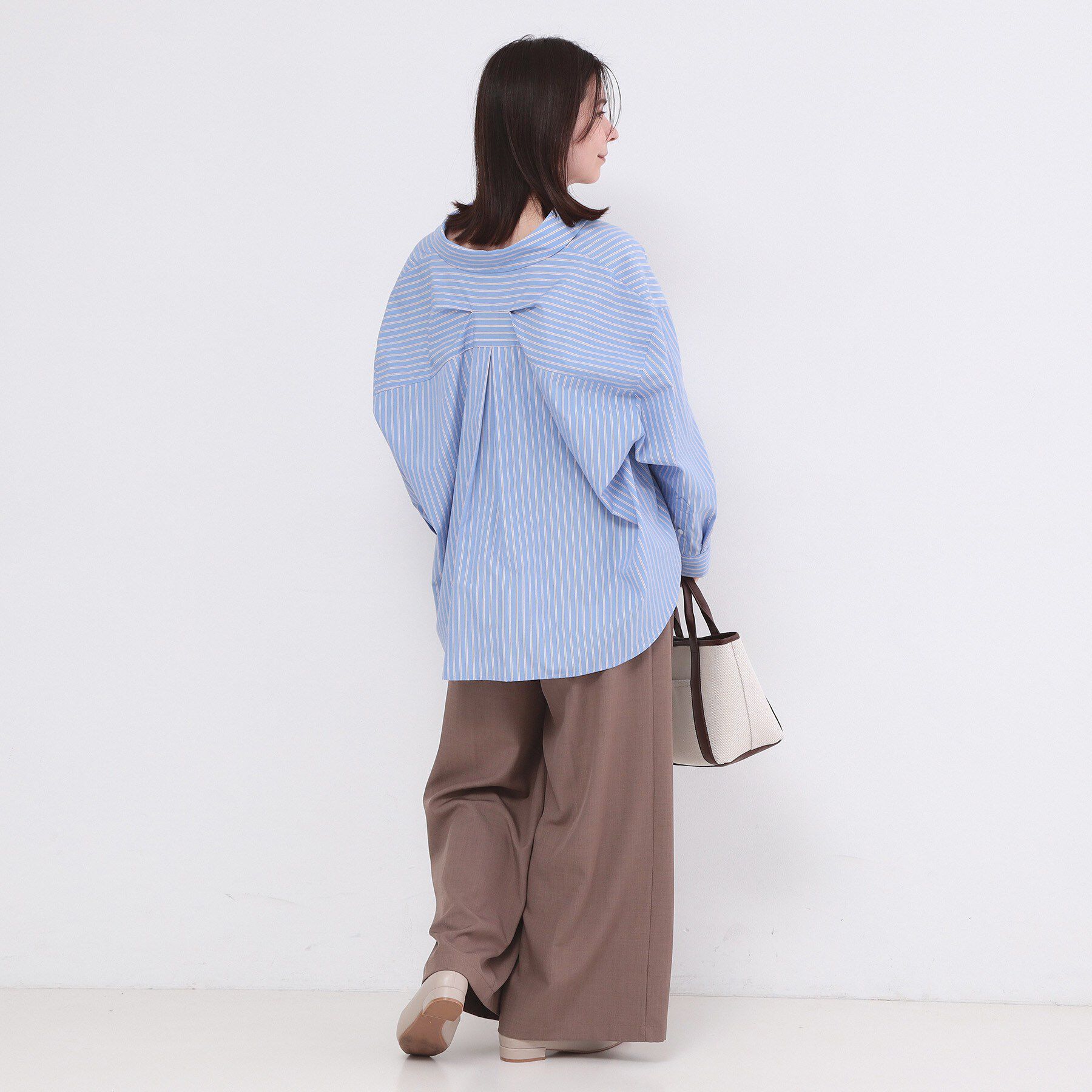 OPAQUE.CLIP「バックシャンスキッパーシャツ【洗濯機OK】」|シャツ・ブラウス|