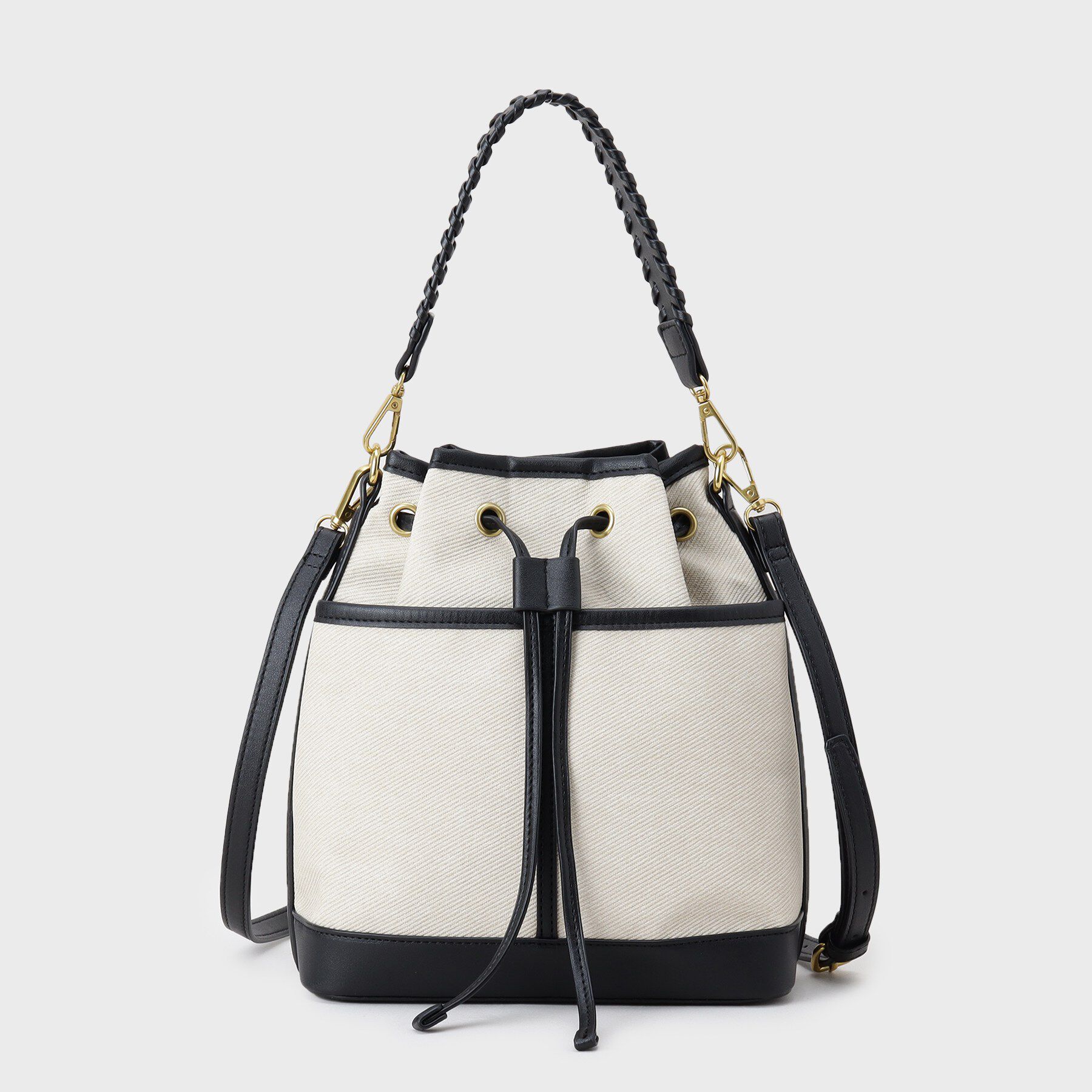 OPAQUE.CLIP「2WAY素材アソート巾着ショルダーバッグ」|ショルダー・メッセンジャー|