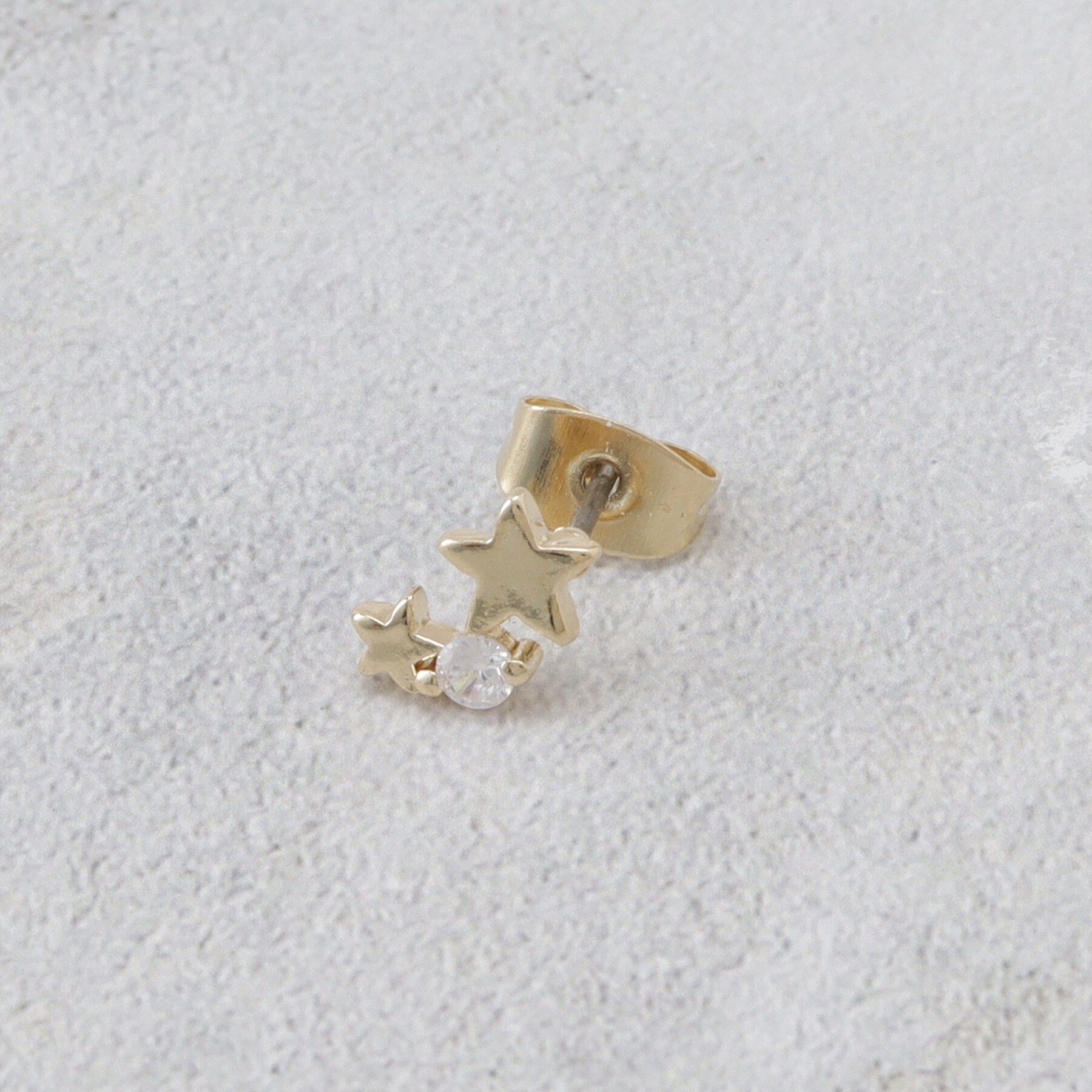 OPAQUE.CLIP「星型ビジューミニピアス」|ピアス|