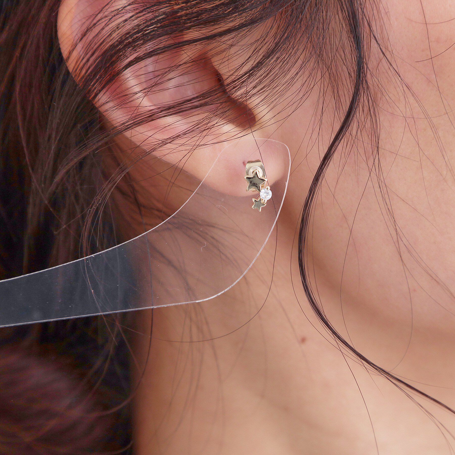 OPAQUE.CLIP「星型ビジューミニピアス」|ピアス|