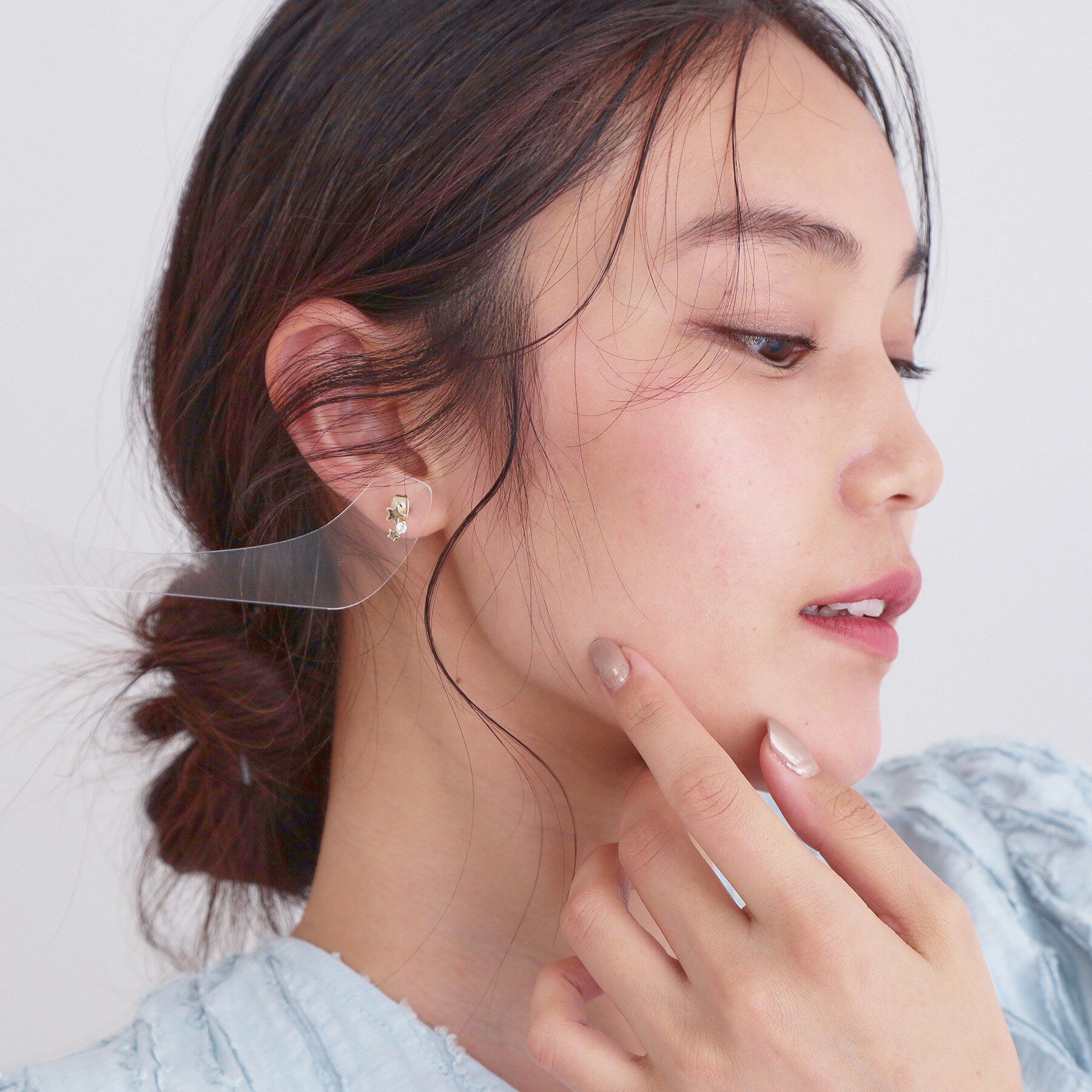 OPAQUE.CLIP「星型ビジューミニピアス」|ピアス|