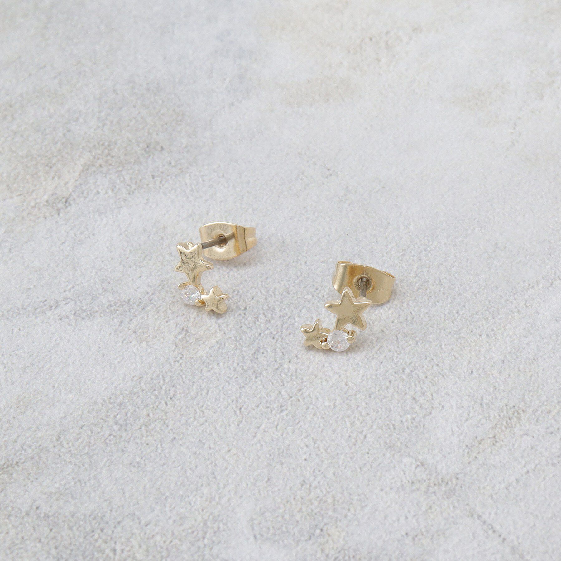 OPAQUE.CLIP「星型ビジューミニピアス」|ピアス|ゴールド(007)