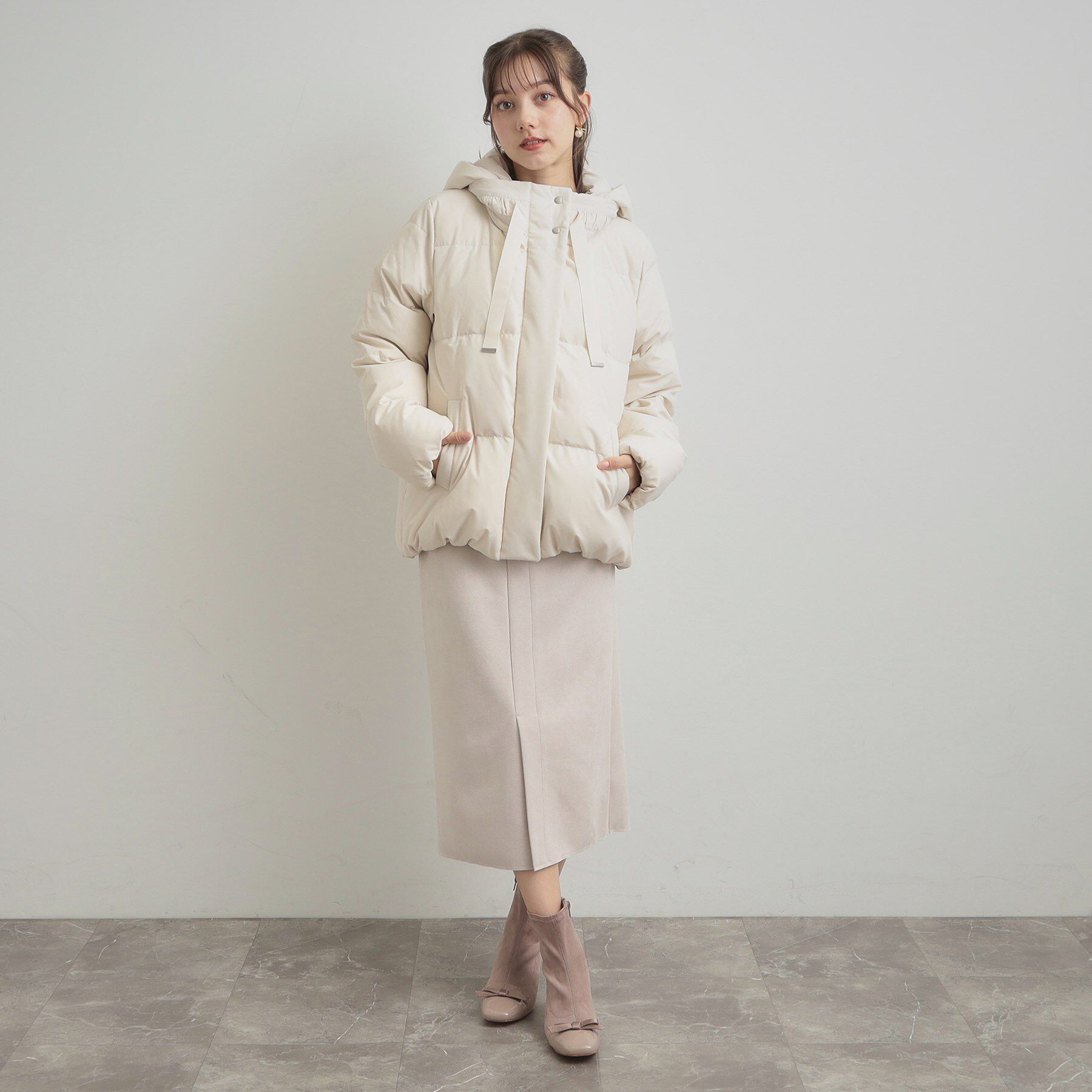 Couture broach「【冬の名品・撥水】愛されダウン」|ダウン|