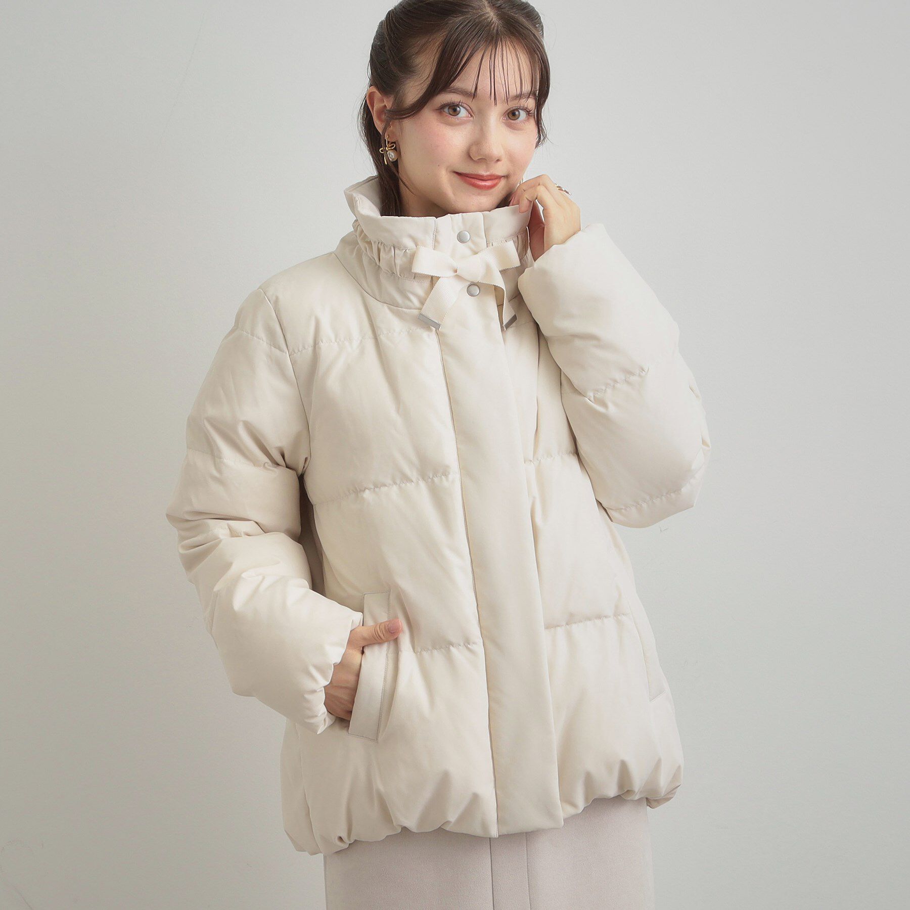 Couture broach「【冬の名品・撥水】愛されダウン」|ダウン|