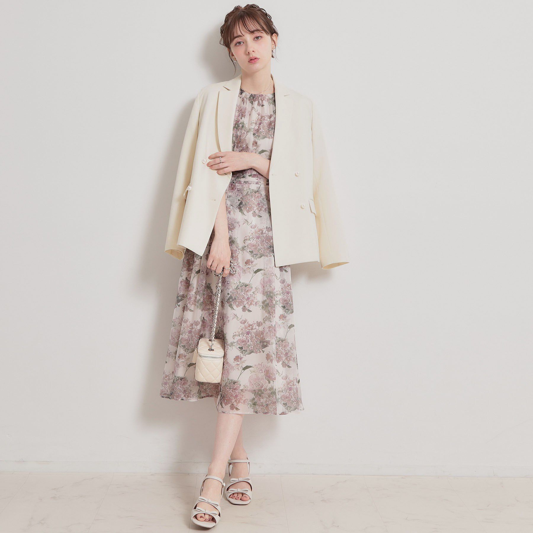 Couture broach「【洗える・ハレの日・通勤】パール調ボタン テーラードジャケット」|テーラードジャケット|