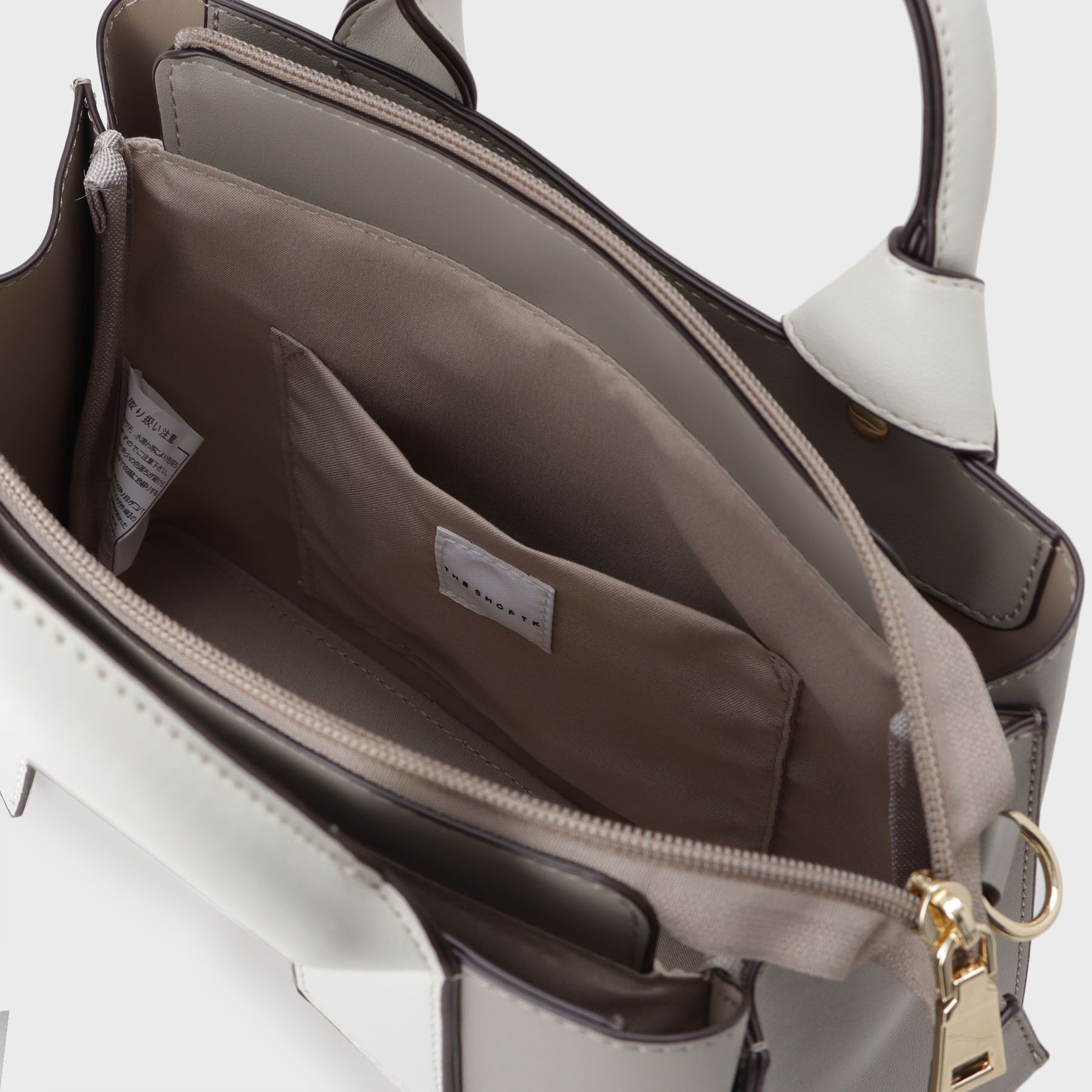 THE SHOP TK「バイカラー合皮ショルダーバッグ」|ショルダー・メッセンジャー|