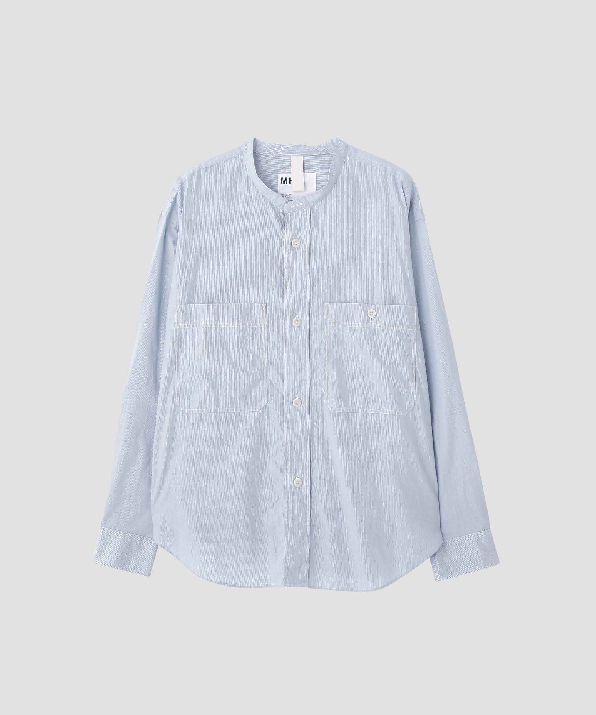 MHL.「WORN COTTON HAIRLINE STRIPE SHIRT」|シャツ・ブラウス|