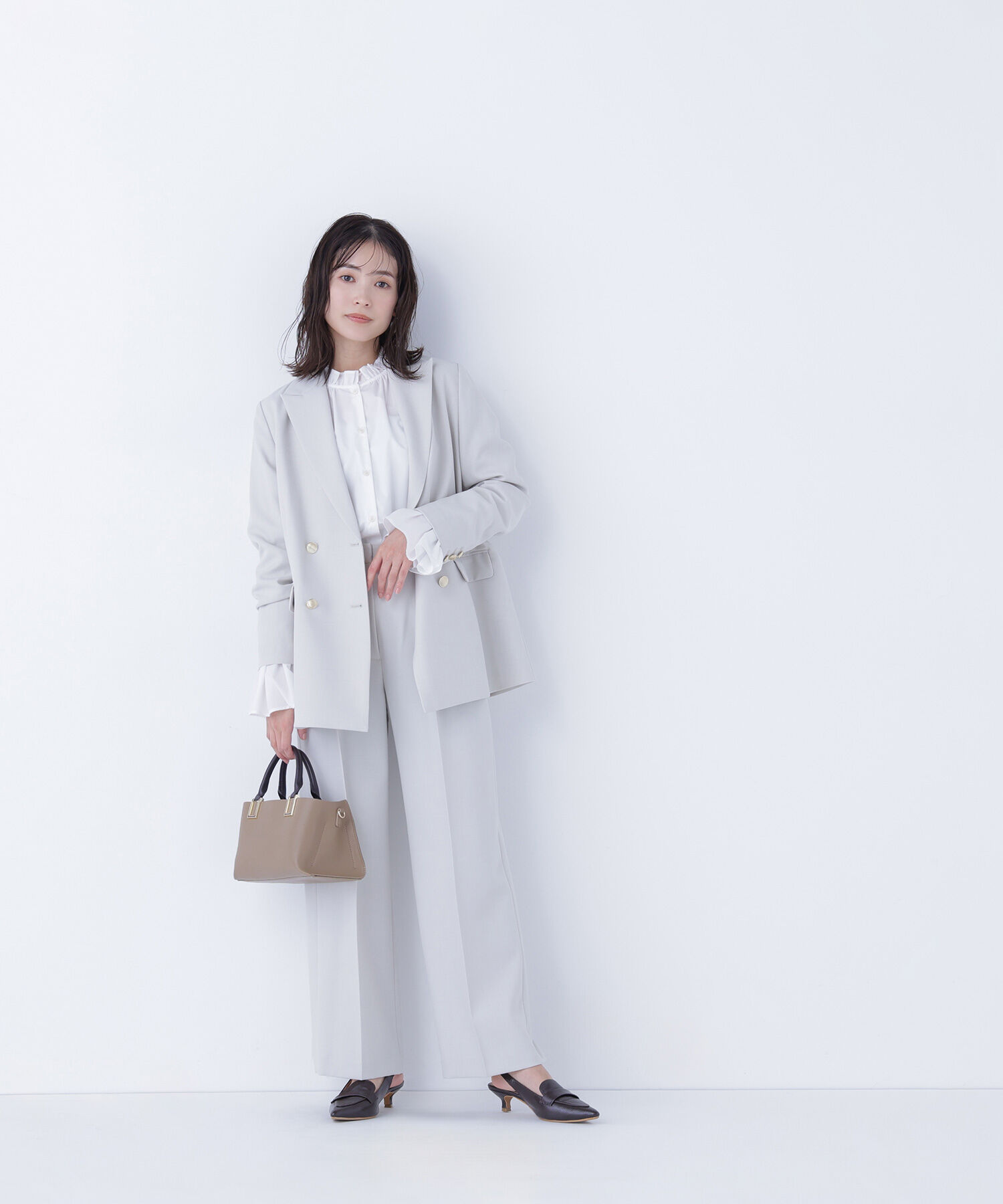  「ダブルブレスト  SETUP ボクシージャケット」|ブルゾン・スタジャン|