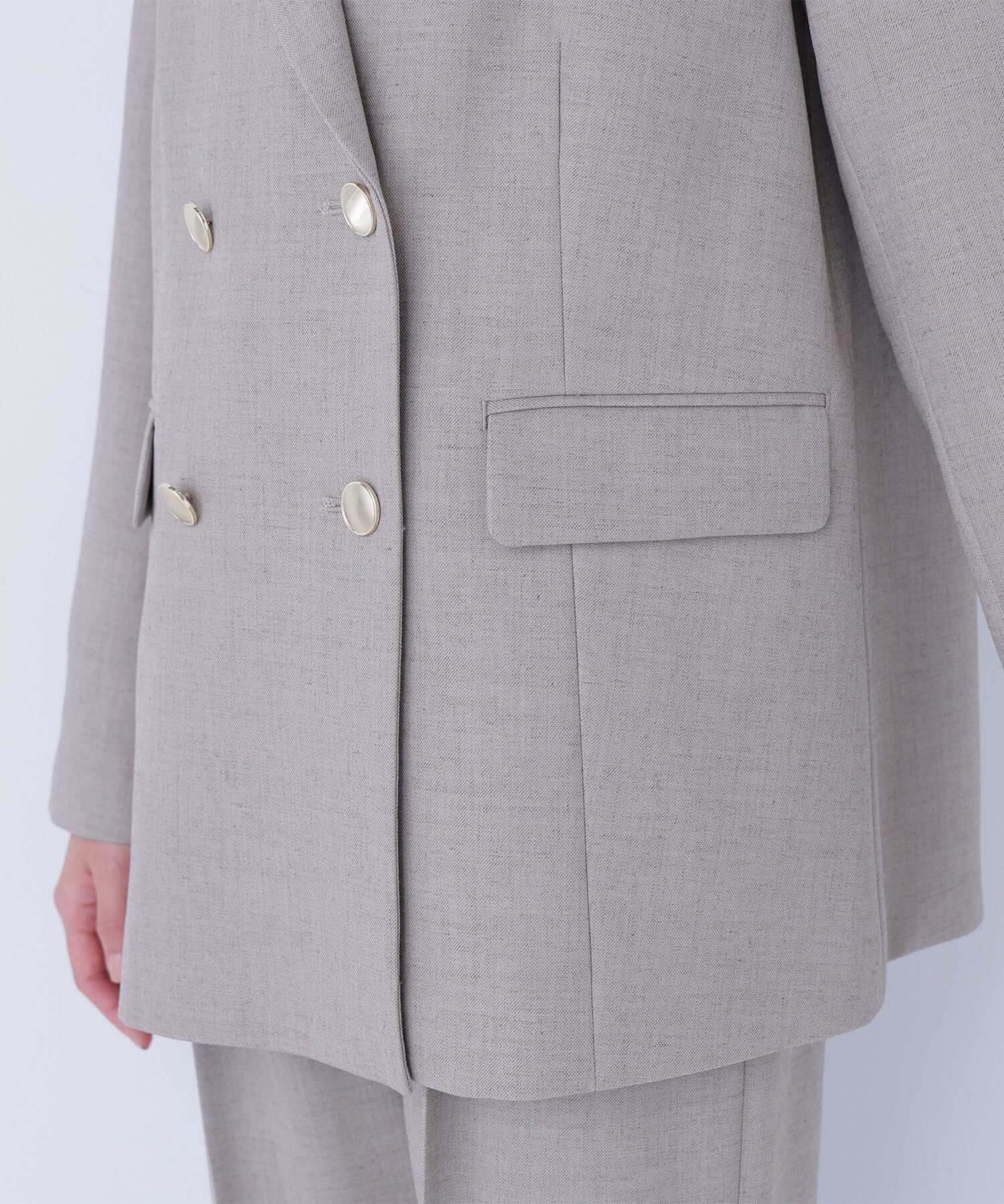  「ダブルブレスト  SETUP ボクシージャケット」|ブルゾン・スタジャン|