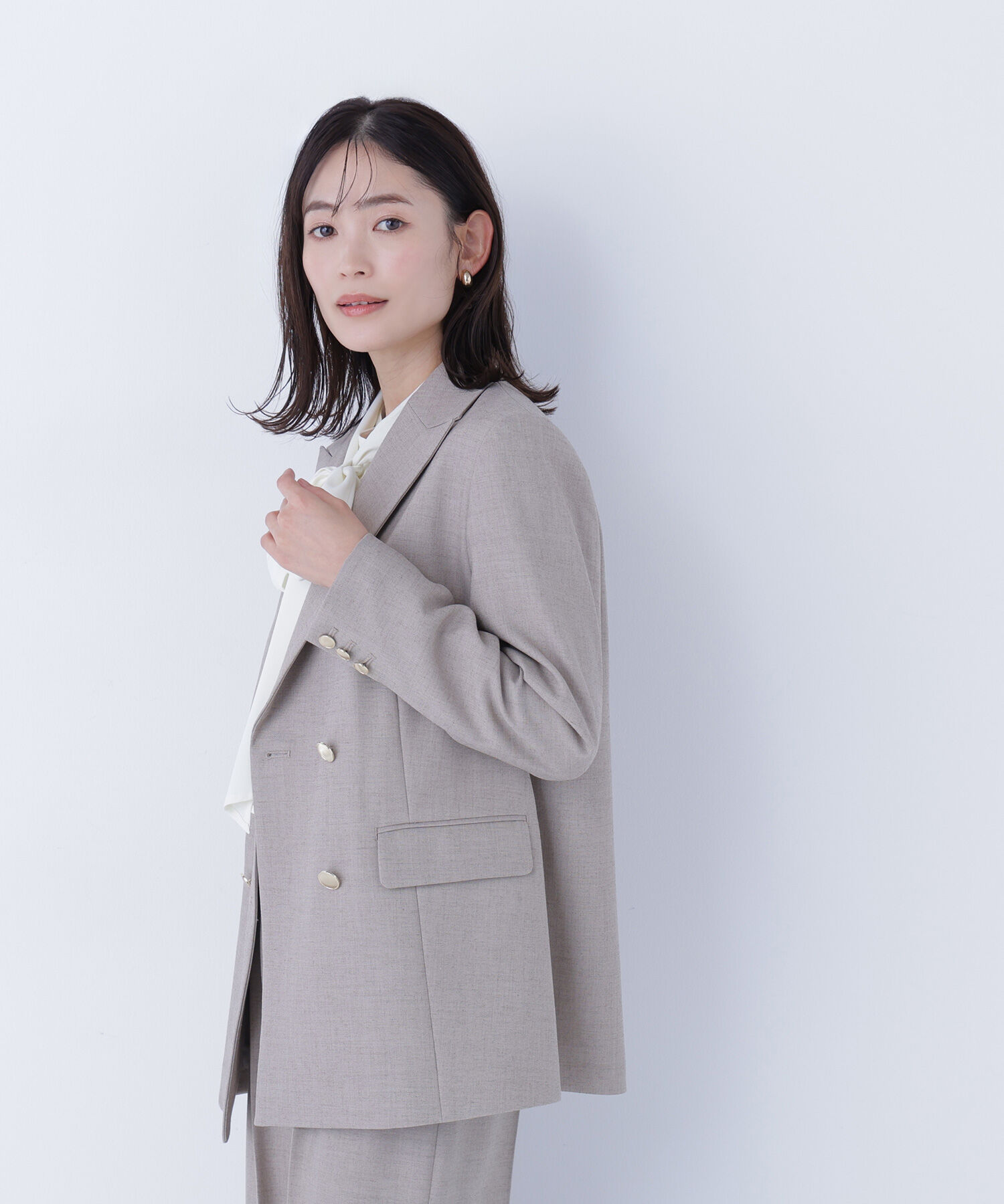  「ダブルブレスト  SETUP ボクシージャケット」|ブルゾン・スタジャン|