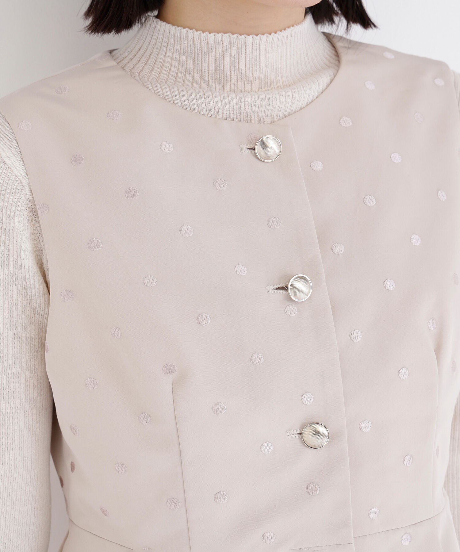  「ドットペプラムジレ」|ブルゾン・スタジャン|