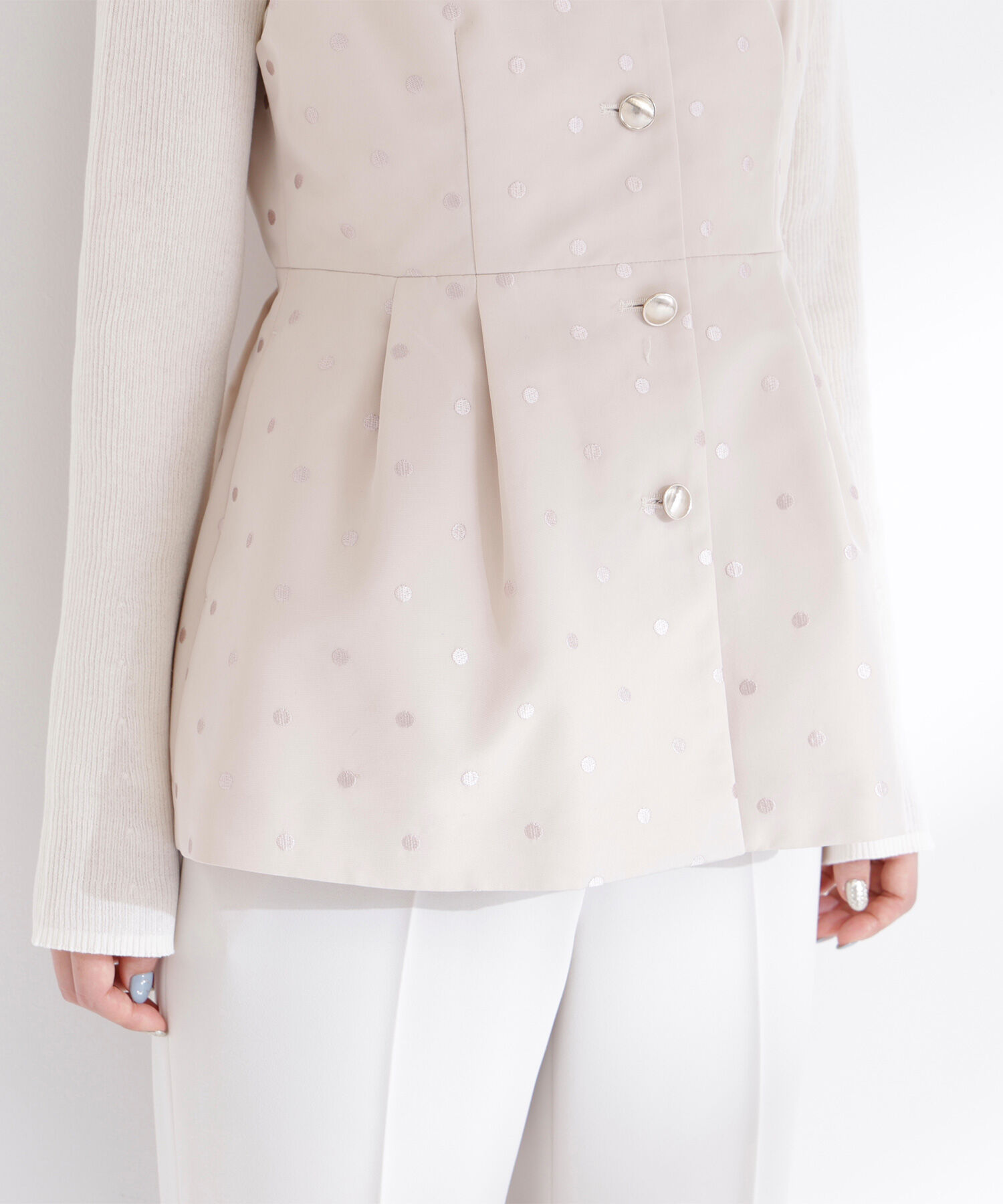  「ドットペプラムジレ」|ブルゾン・スタジャン|