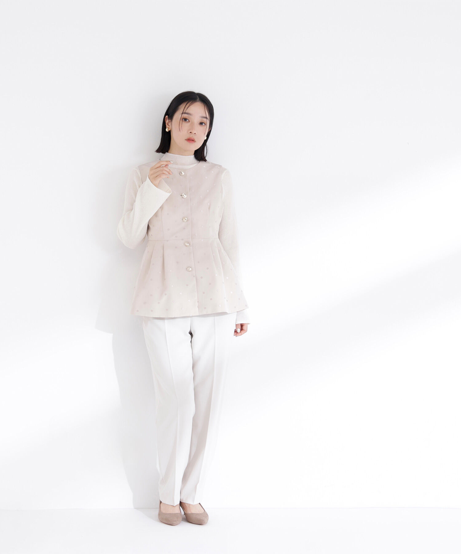  「ドットペプラムジレ」|ブルゾン・スタジャン|