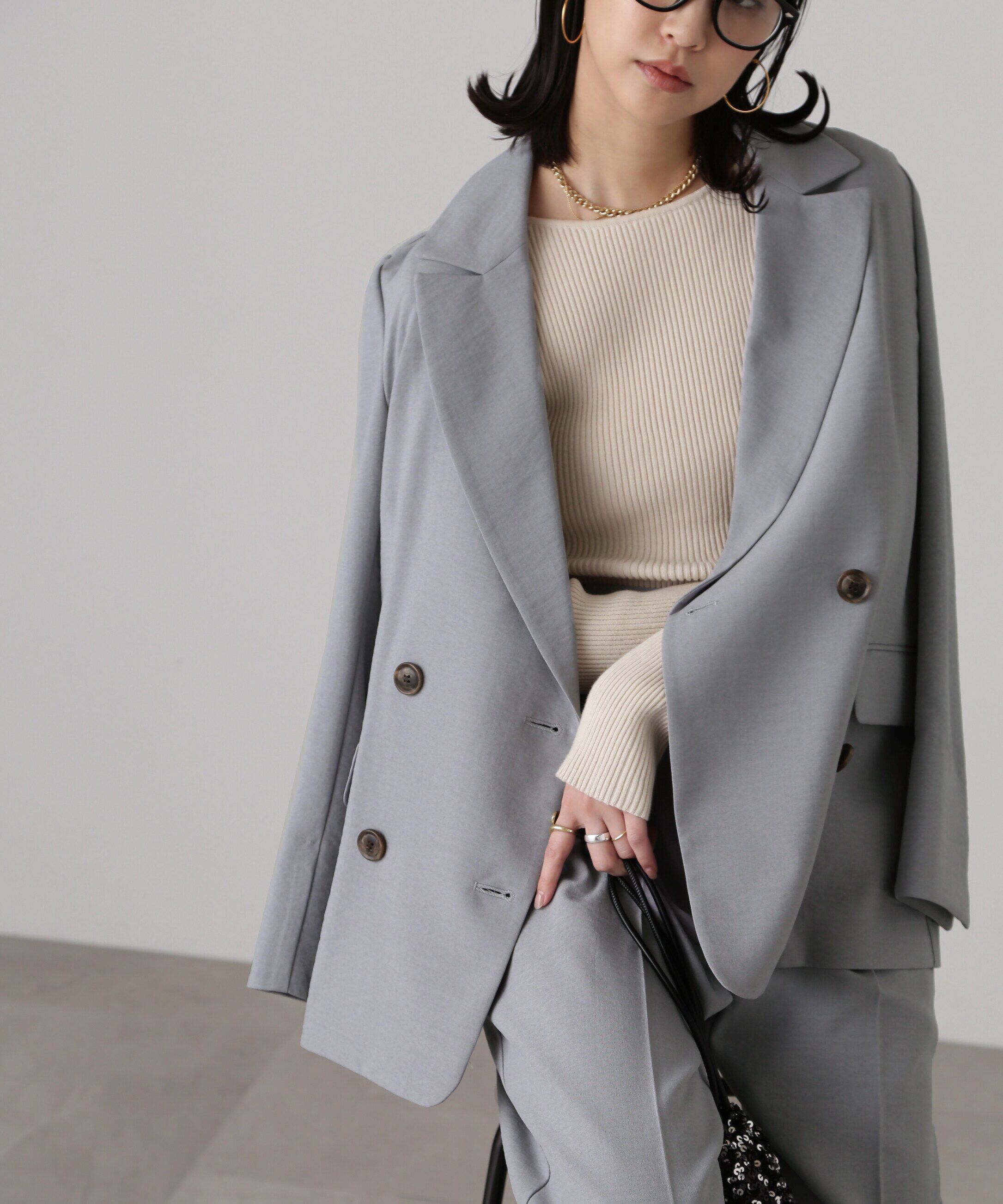  「[低身長サイズ/Sシリーズ]気流染めダブルジャケット」|その他|