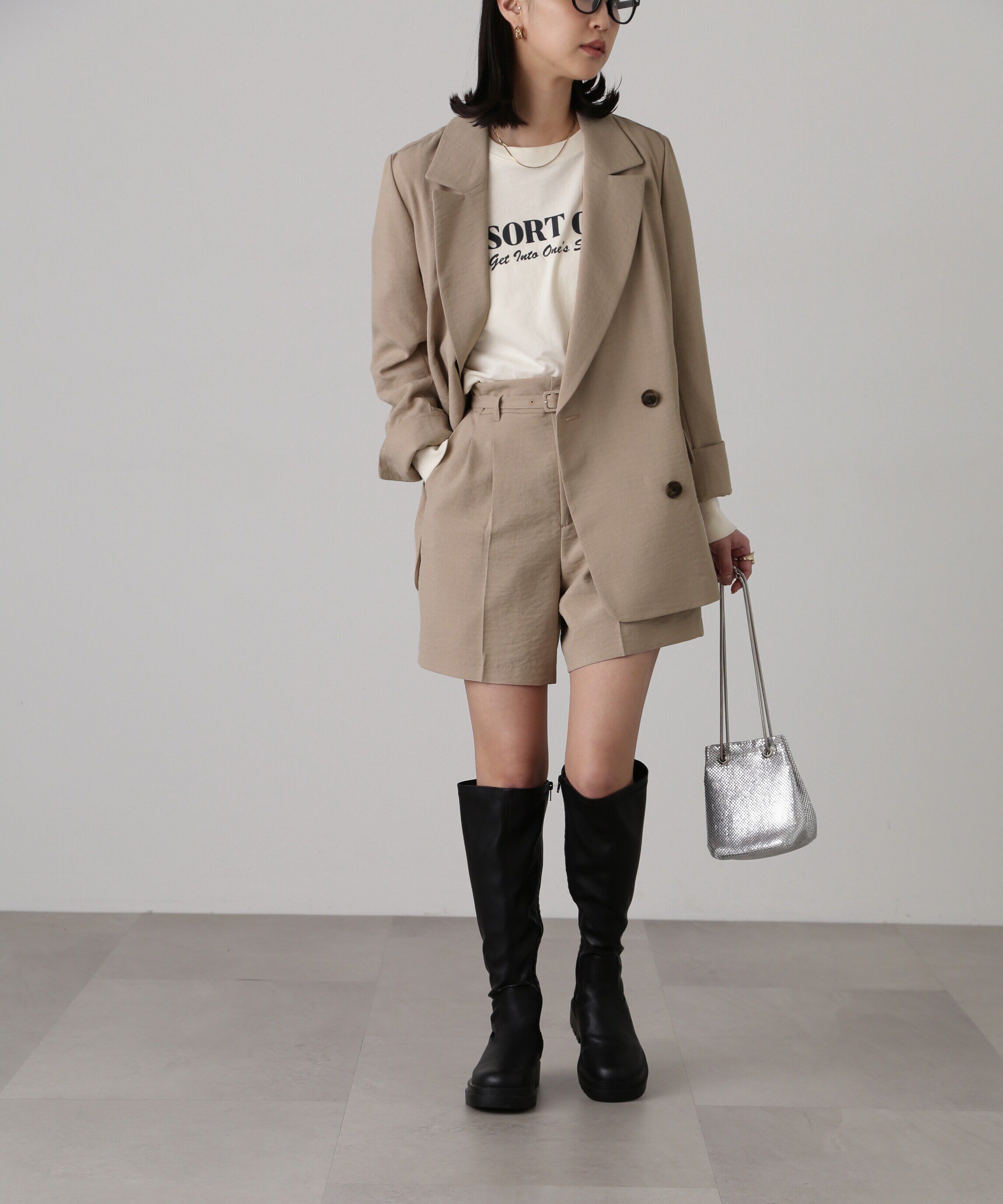  「[低身長サイズ/Sシリーズ]気流染めダブルジャケット」|その他|