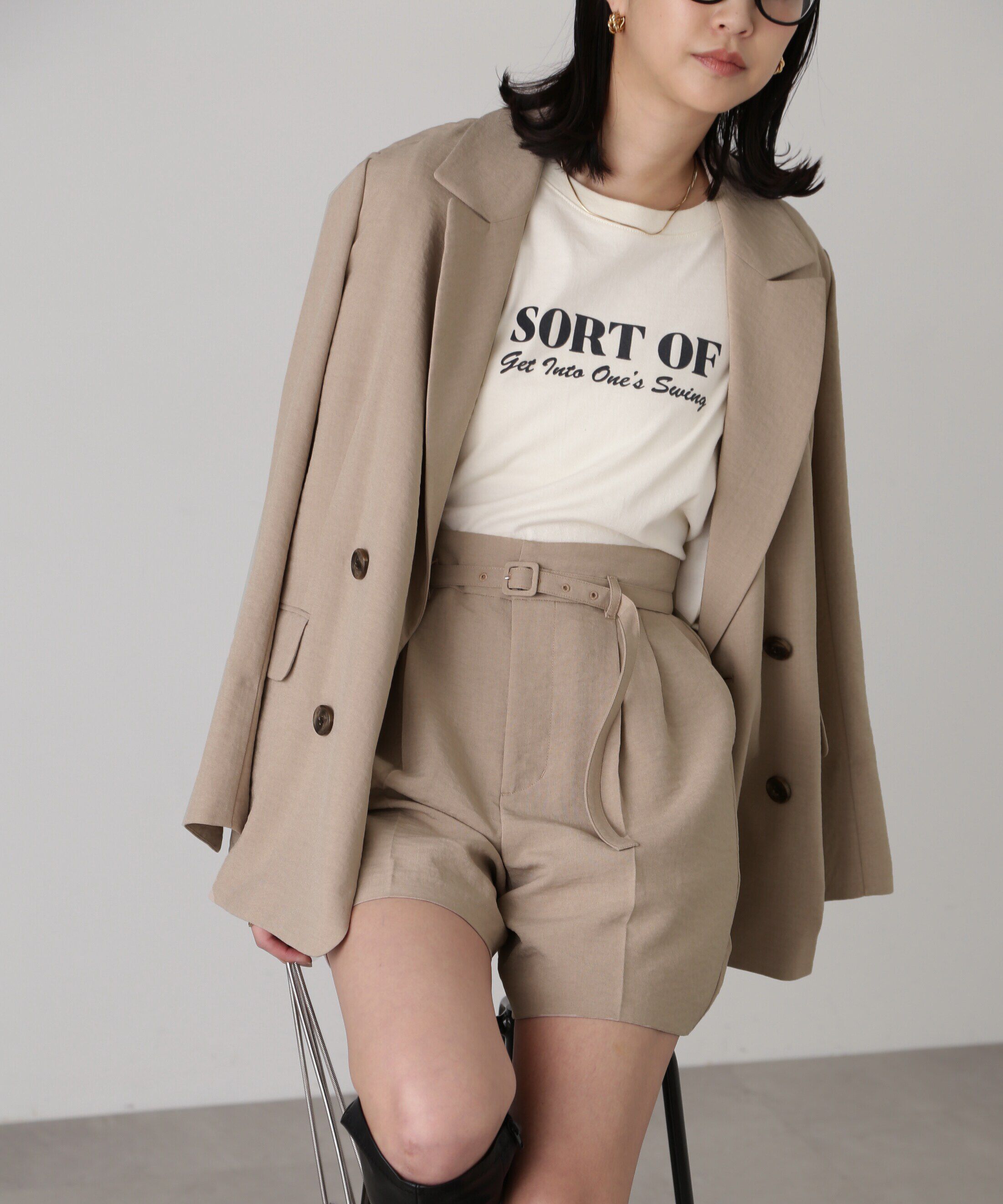  「[低身長サイズ/Sシリーズ]気流染めダブルジャケット」|その他|