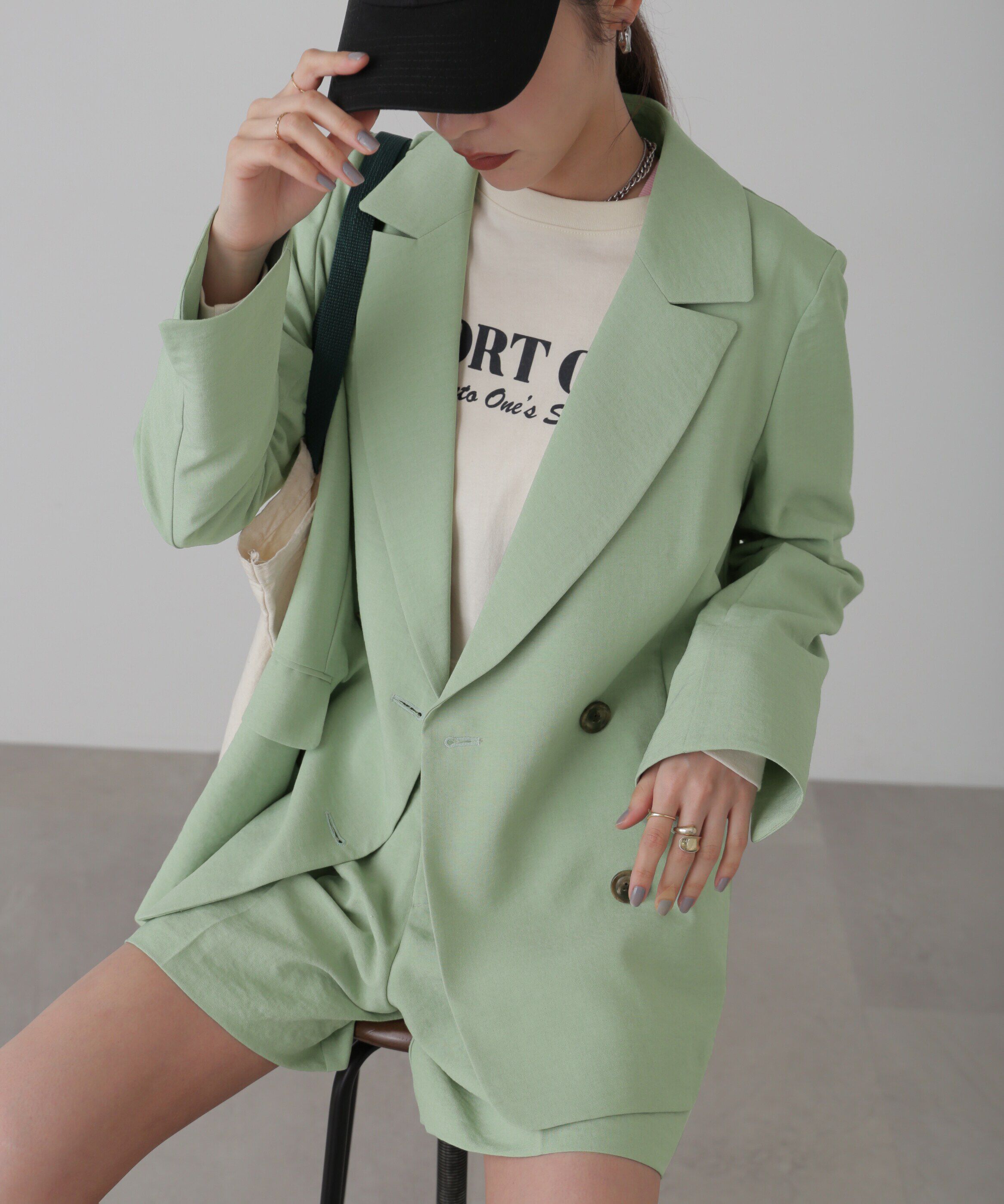  「[低身長サイズ/Sシリーズ]気流染めダブルジャケット」|その他|