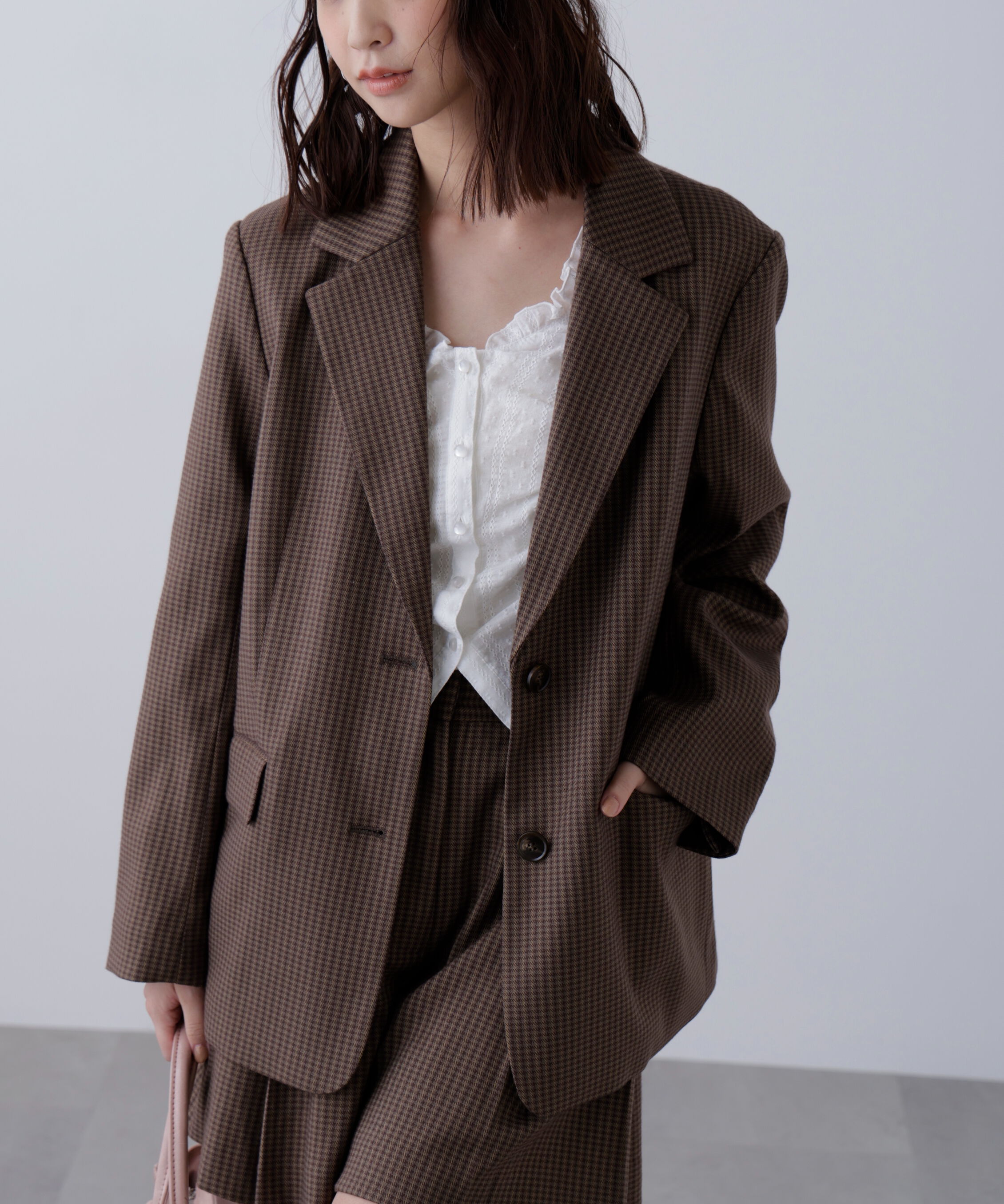  「〈セットアップ対応〉オーバーサイズシングルジャケット」|その他|