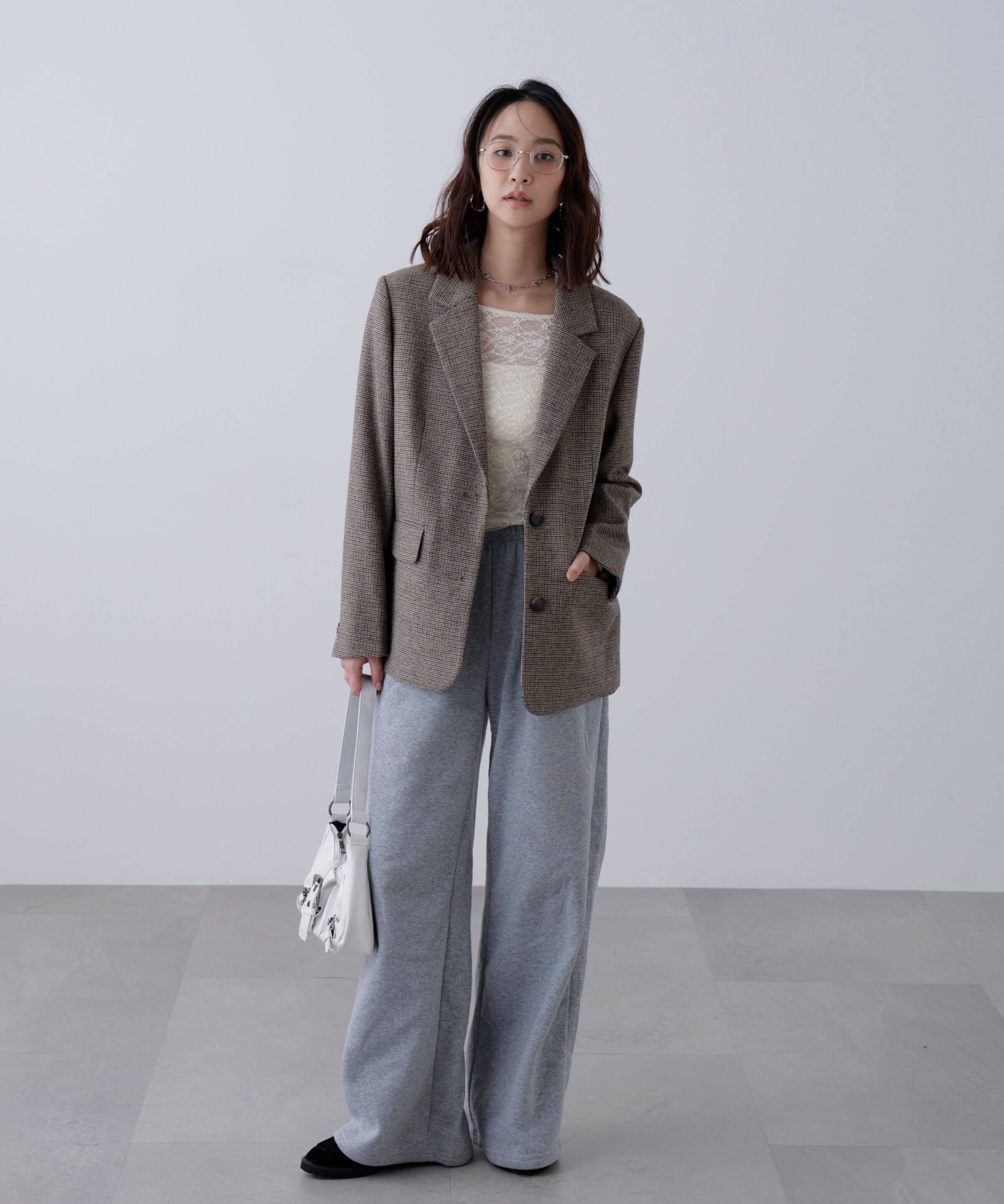  「ウール混オーバーサイズジャケット」|その他|