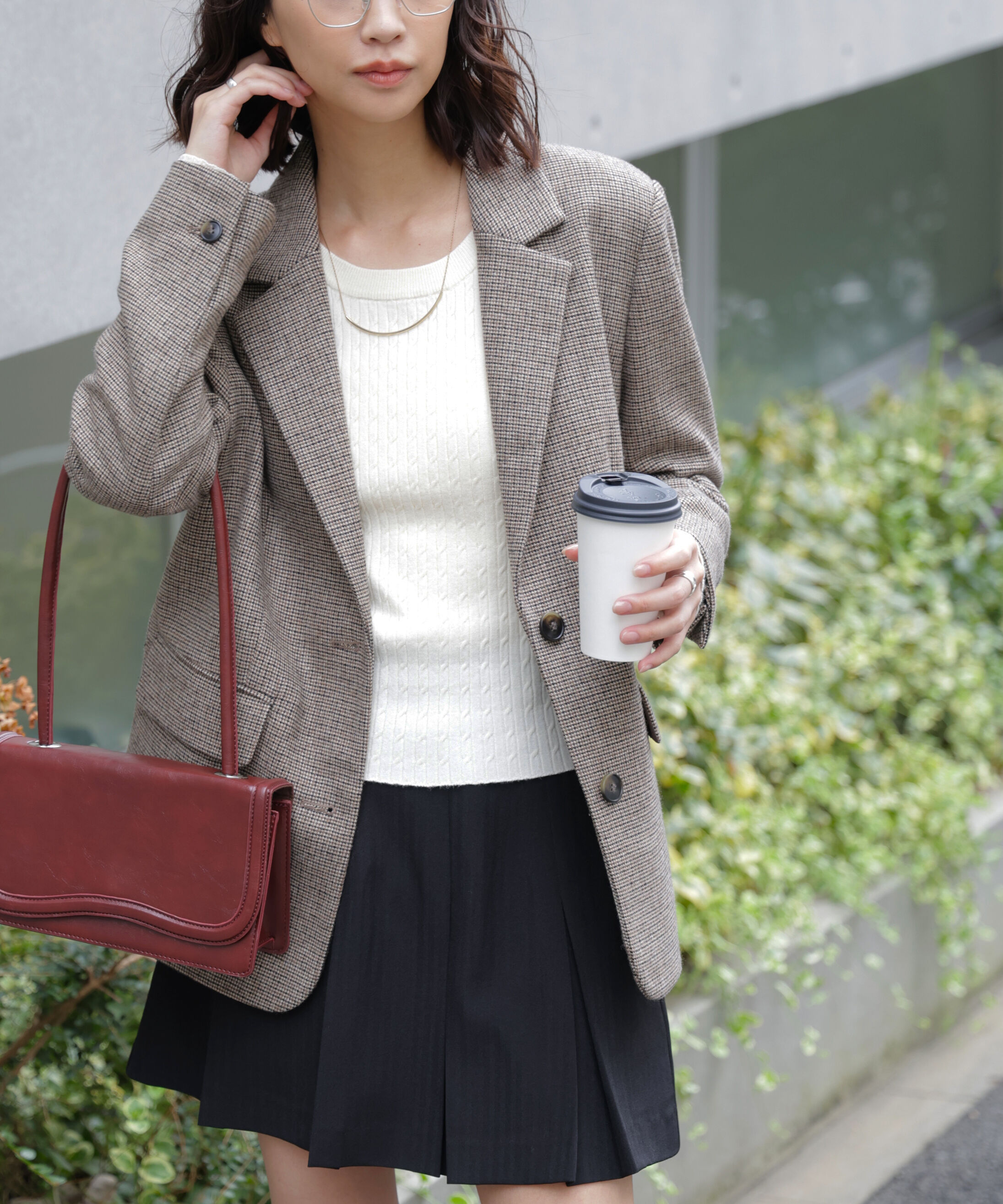  「ウール混オーバーサイズジャケット」|その他|