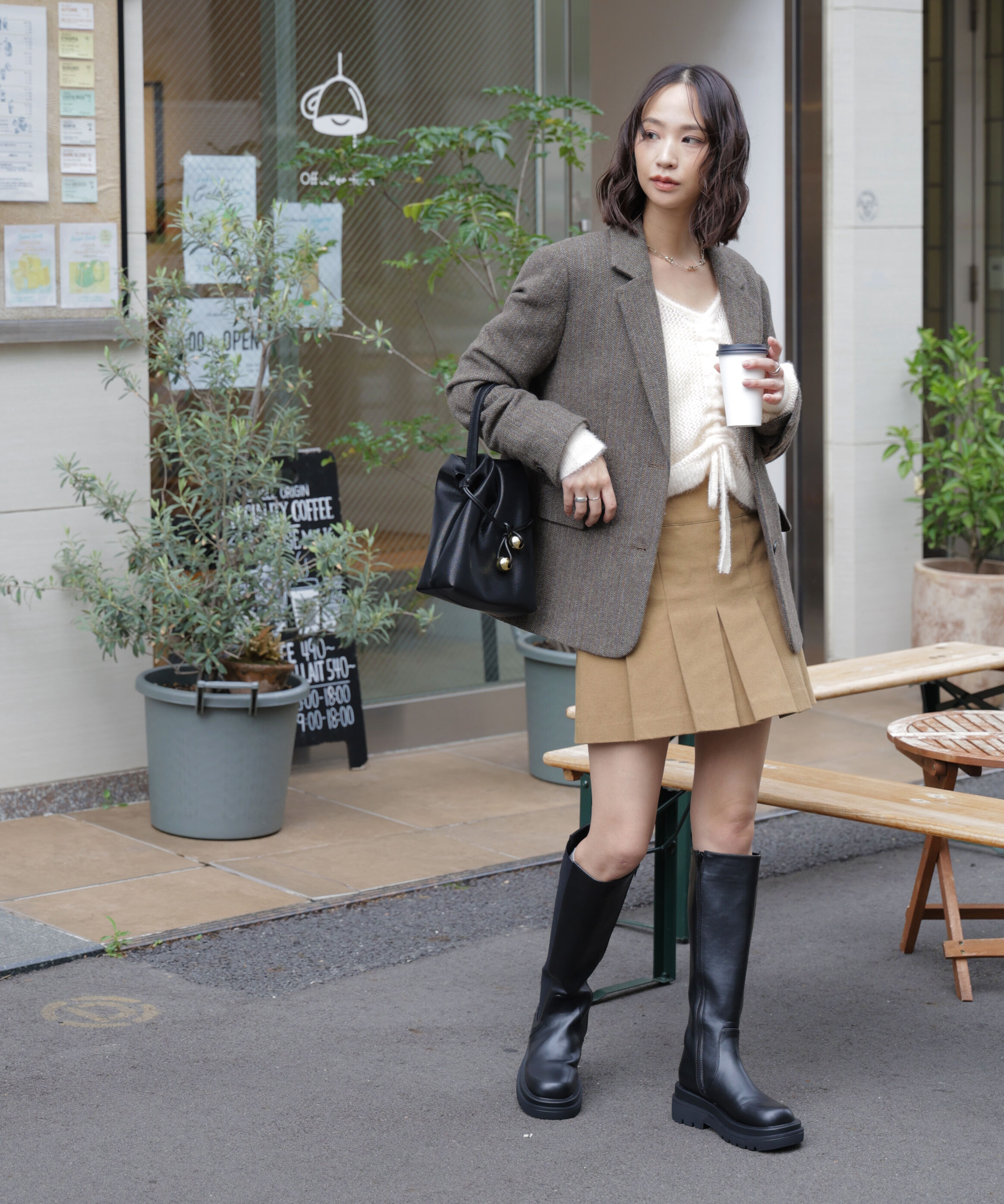  「ウール混オーバーサイズジャケット」|その他|