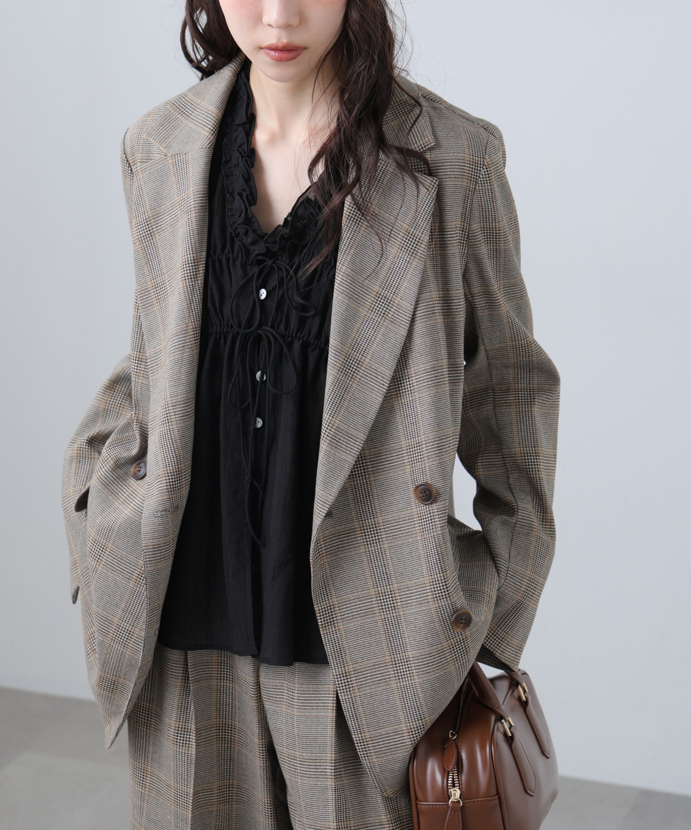  「麻調合繊ダブルブレストジャケット」|その他|