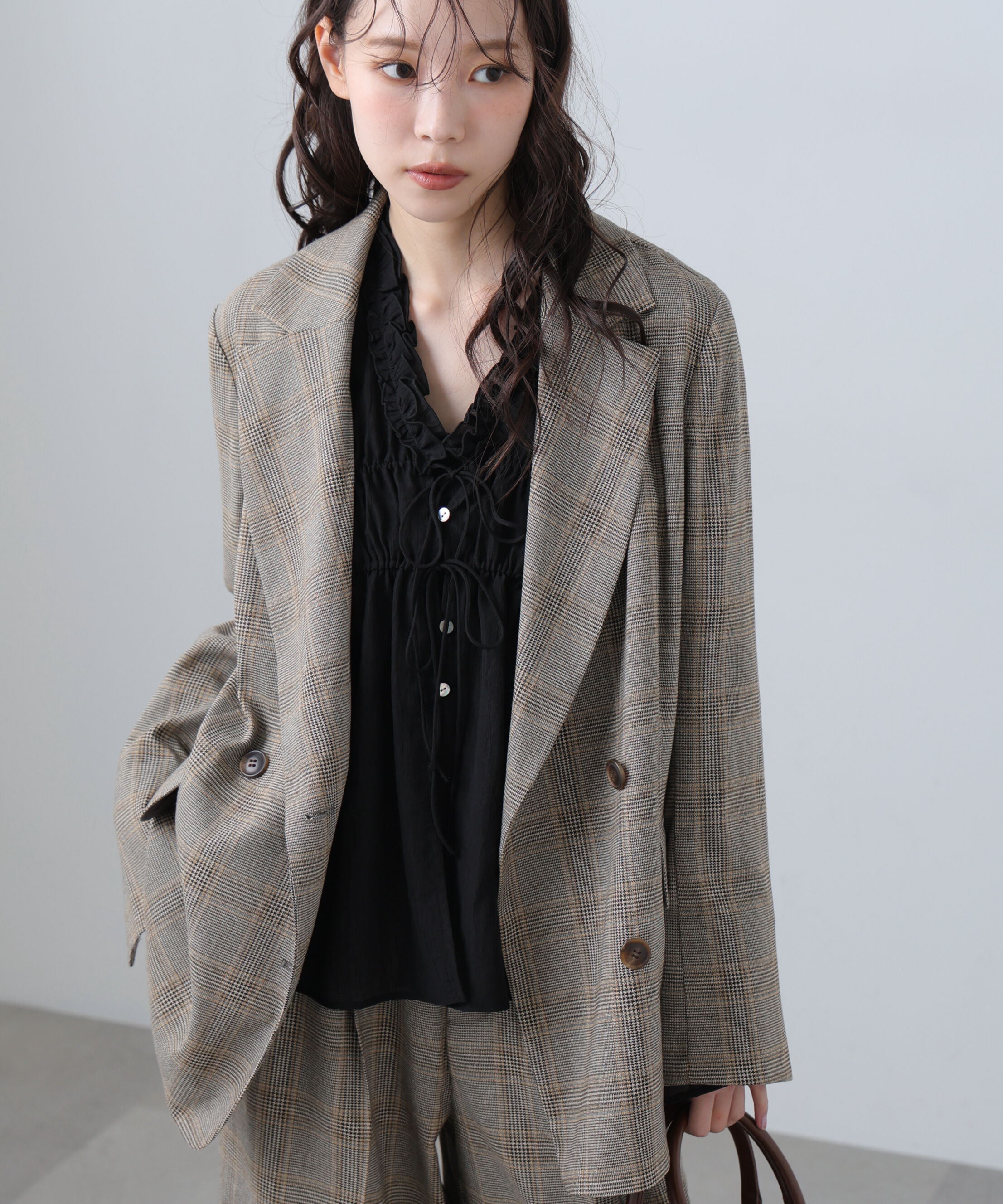  「麻調合繊ダブルブレストジャケット」|その他|