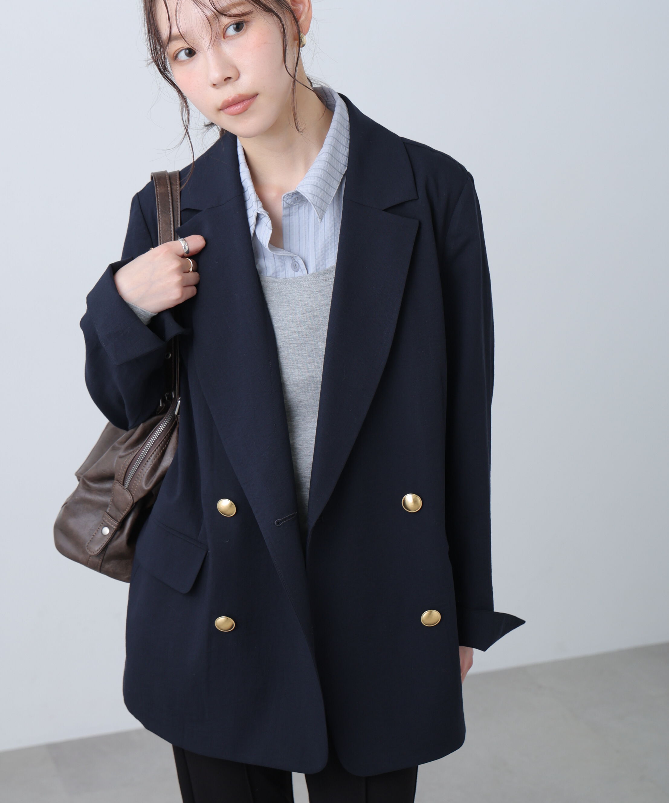  「麻調合繊ダブルブレストジャケット」|その他|