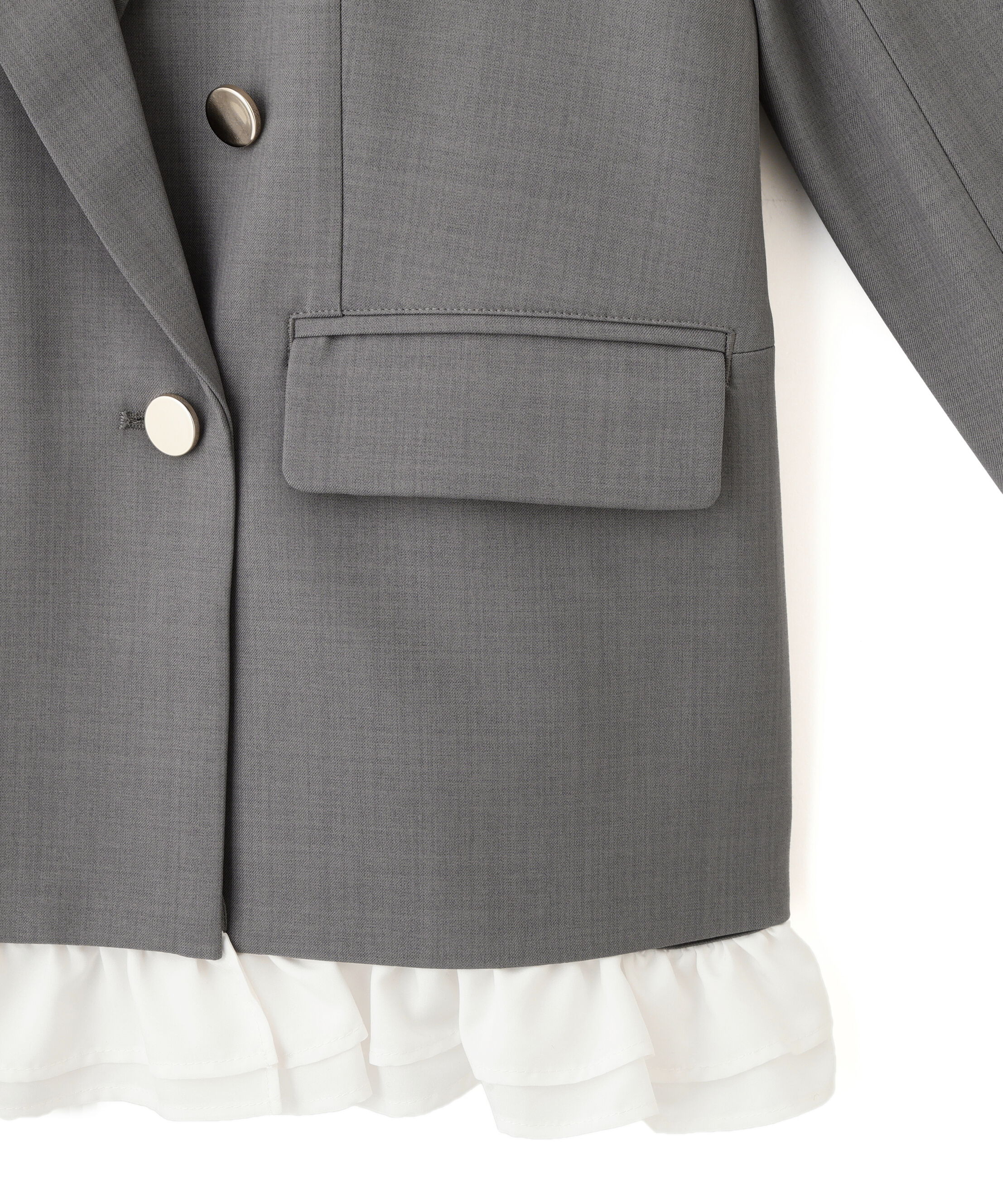  「セットアップ対応ドライタッチフリルヘムジャケット」|その他|