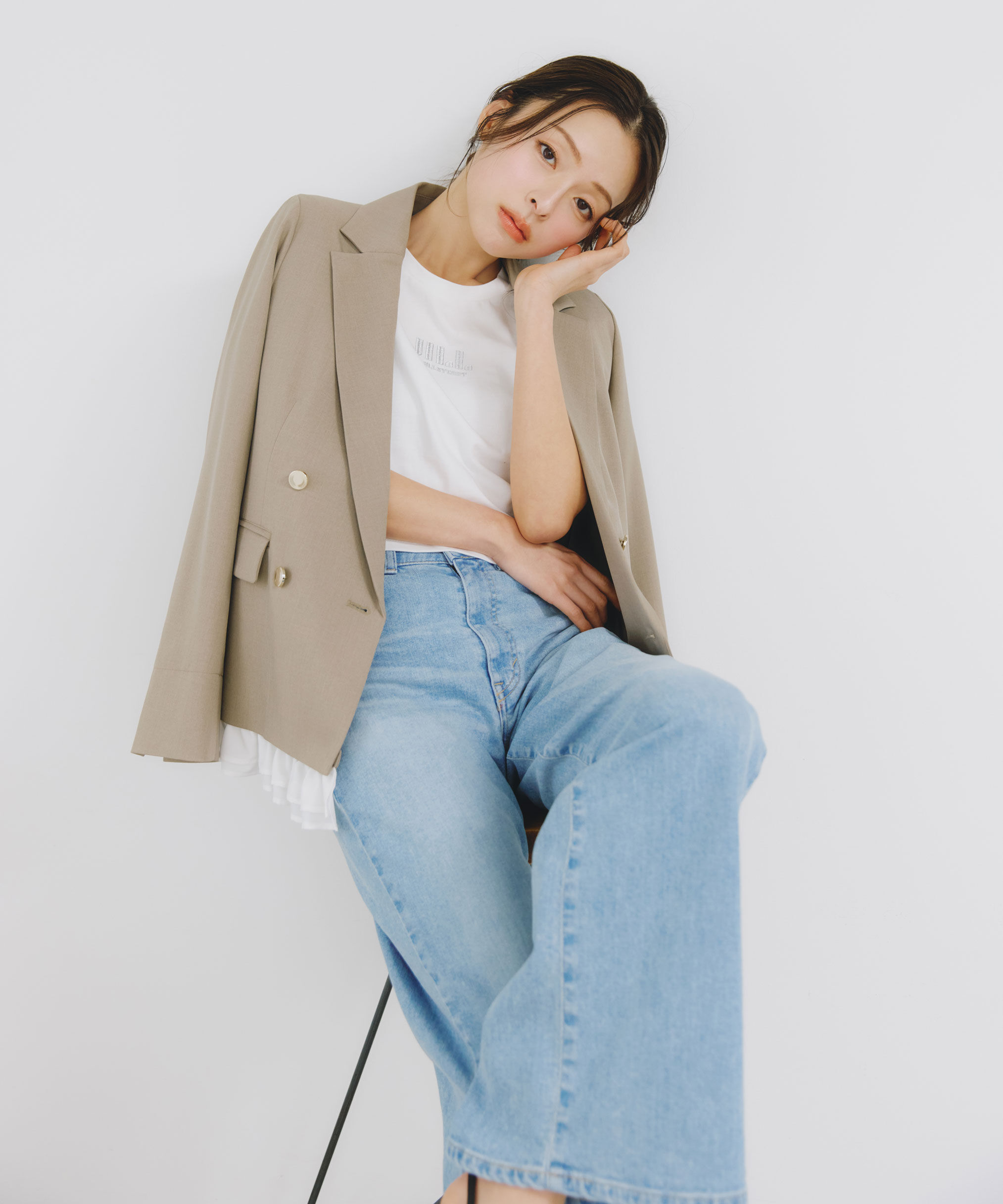  「セットアップ対応ドライタッチフリルヘムジャケット」|その他|