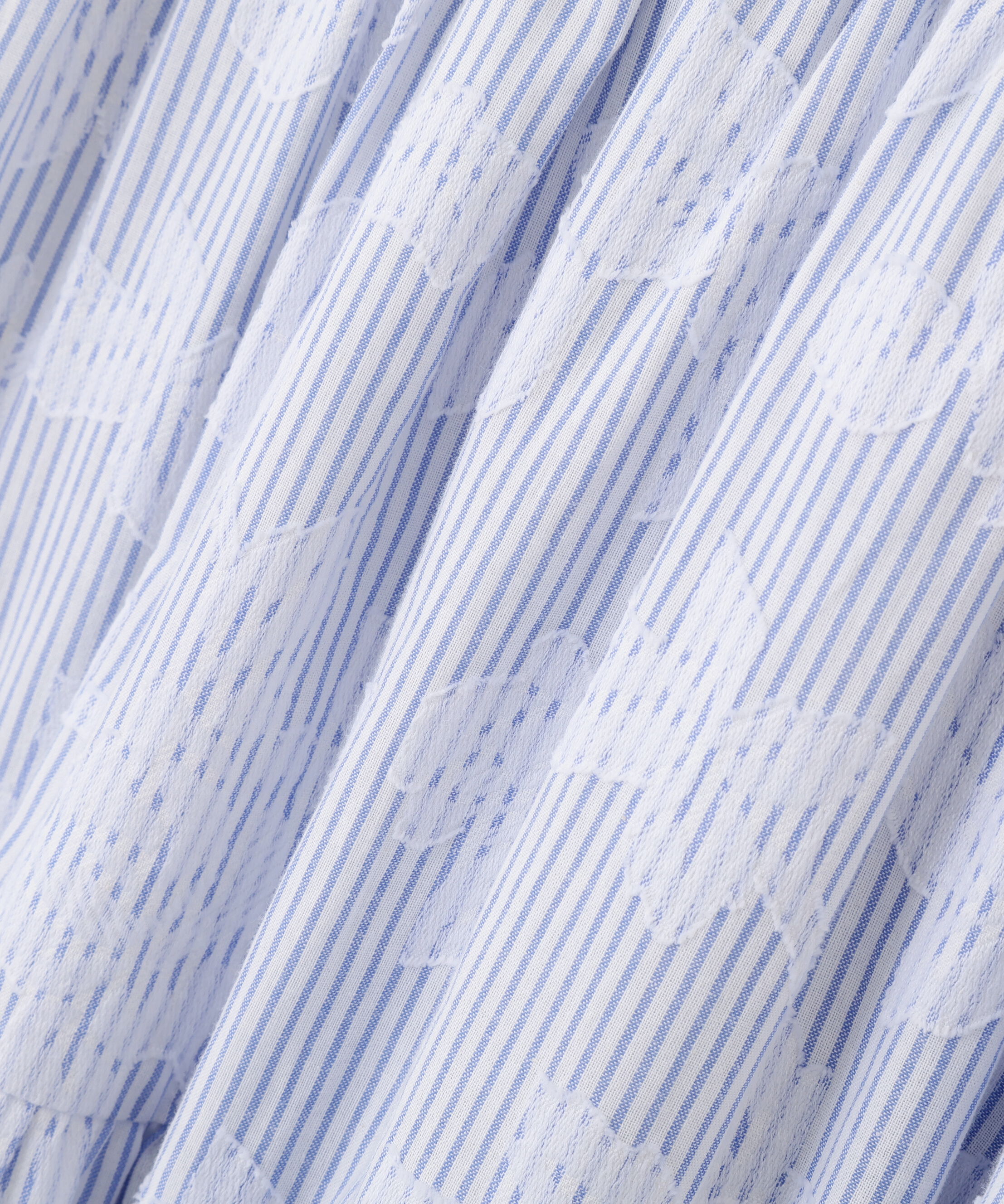  「ストライプジャガードシャツワンピース」|ワンピース|