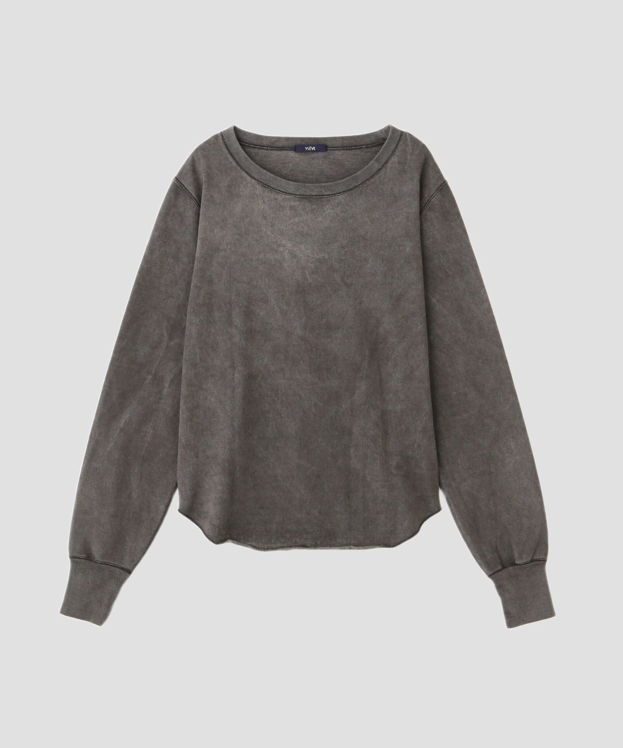 YLEVE 「YLEVE / OPEN END COTTON PIGMENT DYE LONG SLEEVE T‐SHIRT」|Tシャツ・カットソー|グレー