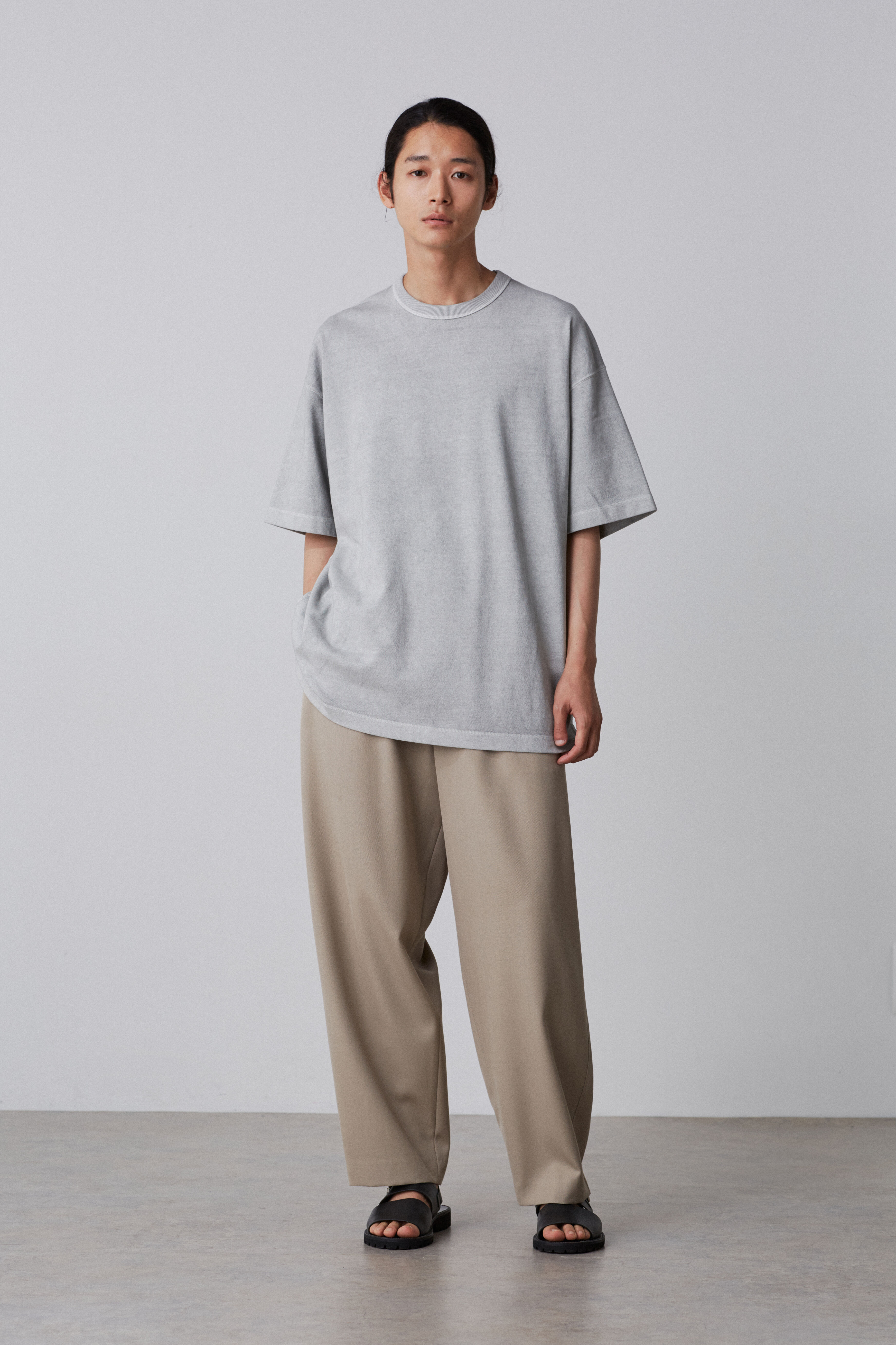 YLEVE 「YLEVE / OPEN END COTTON PIGMENT DYE T‐SHIRT」|Tシャツ・カットソー|