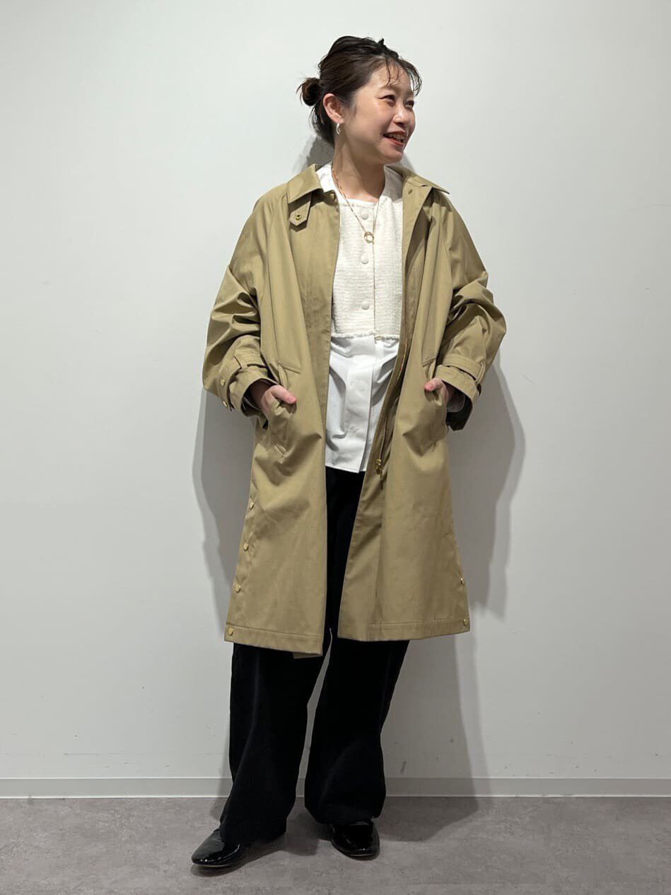  「コットンボンディングステンカラーコート」|その他|