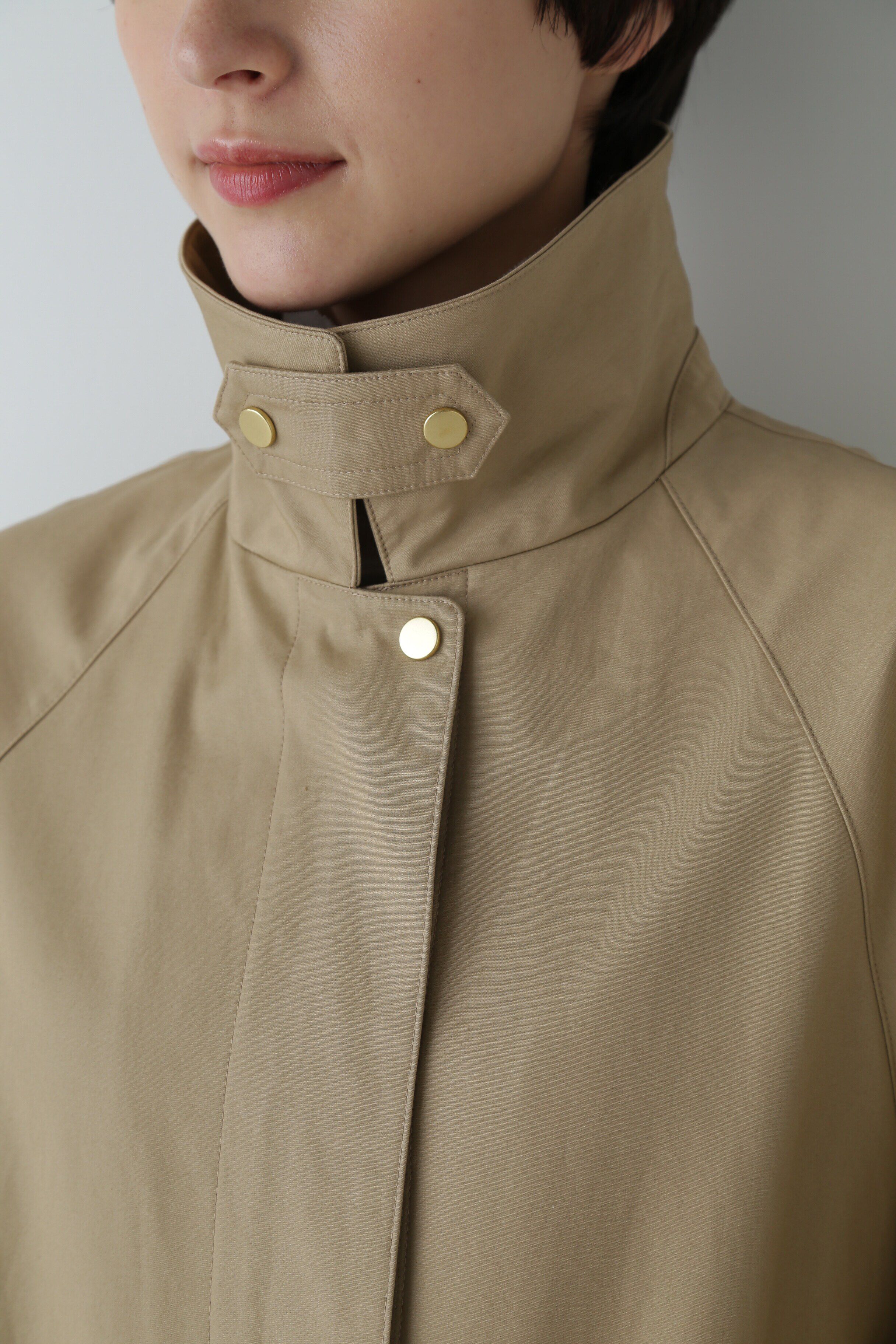  「コットンボンディングステンカラーコート」|その他|