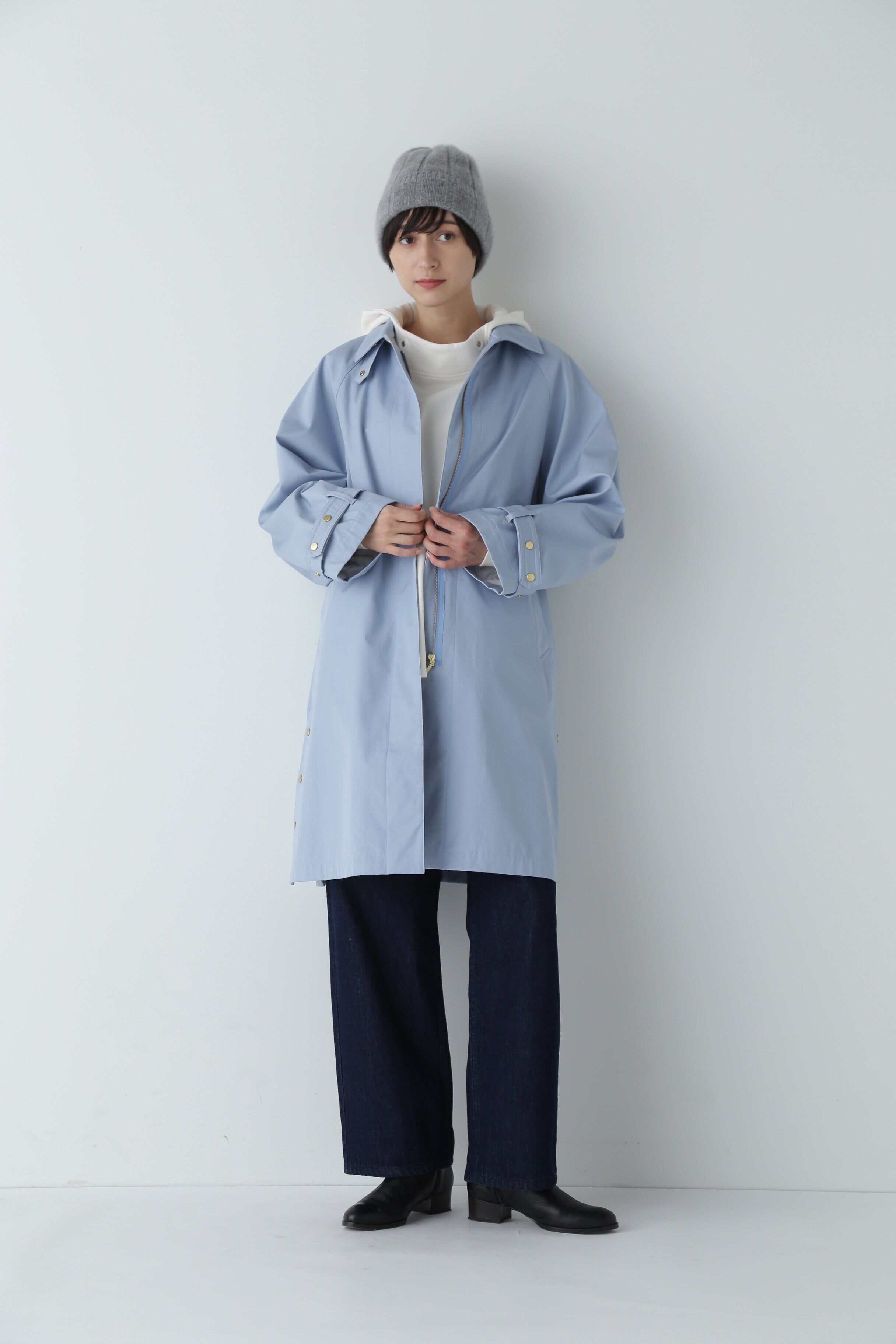  「コットンボンディングステンカラーコート」|その他|