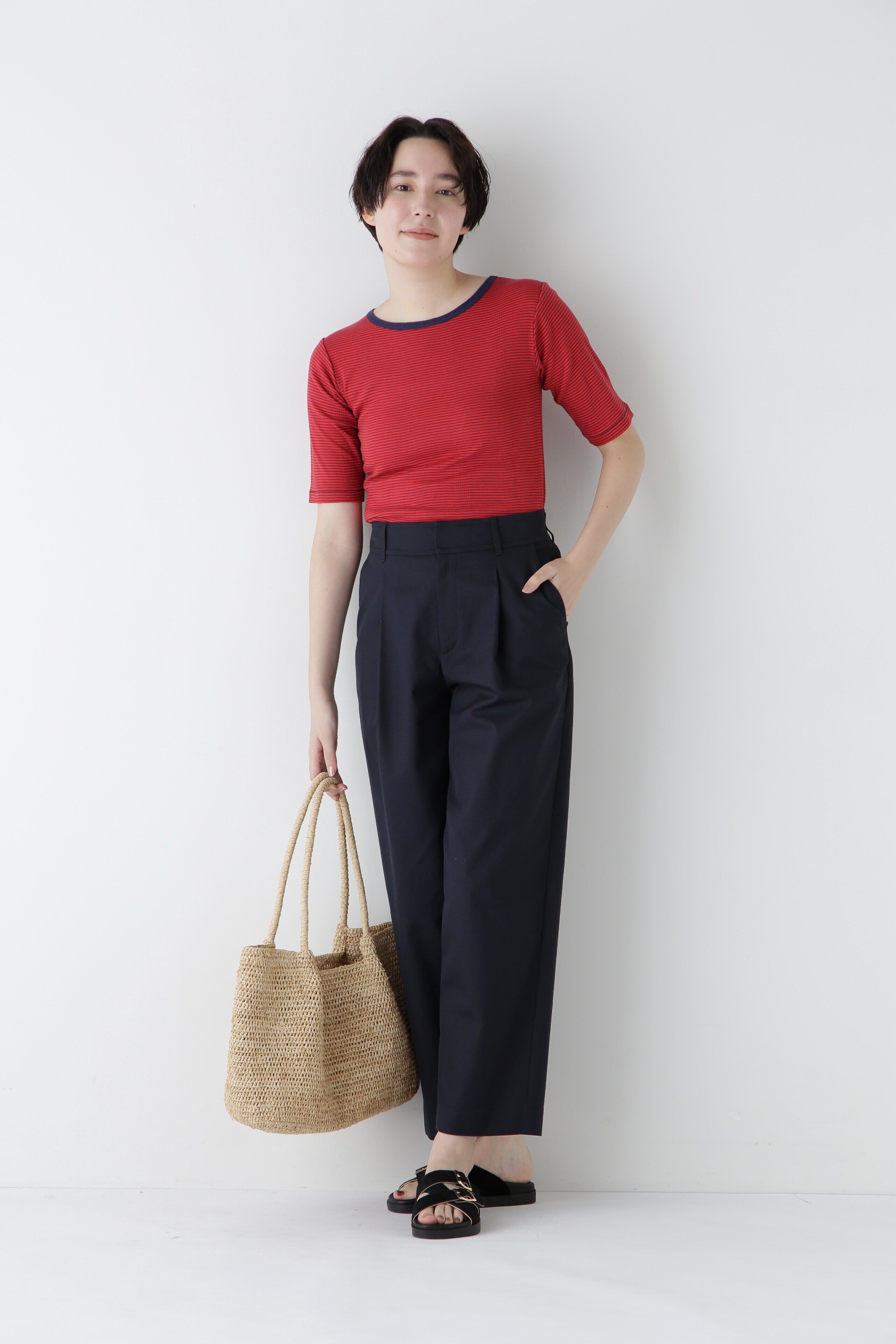  「◆【撥水】コンパクトギャバパンツ」|その他|