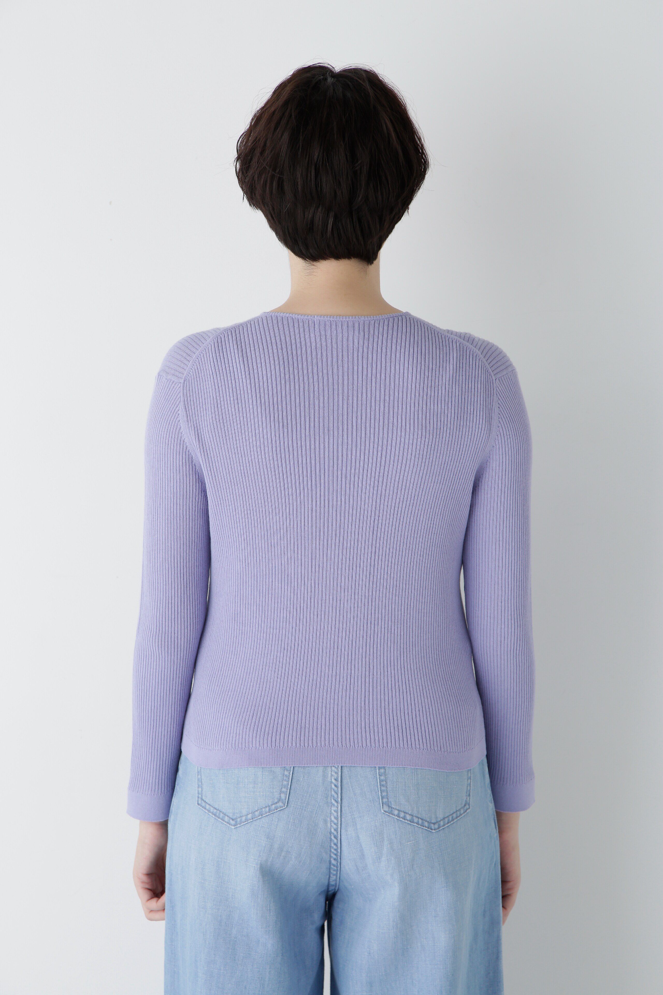  「◆【ウォッシャブル・UVカット】コットン混クルーカーディガン」|ニット・セーター|