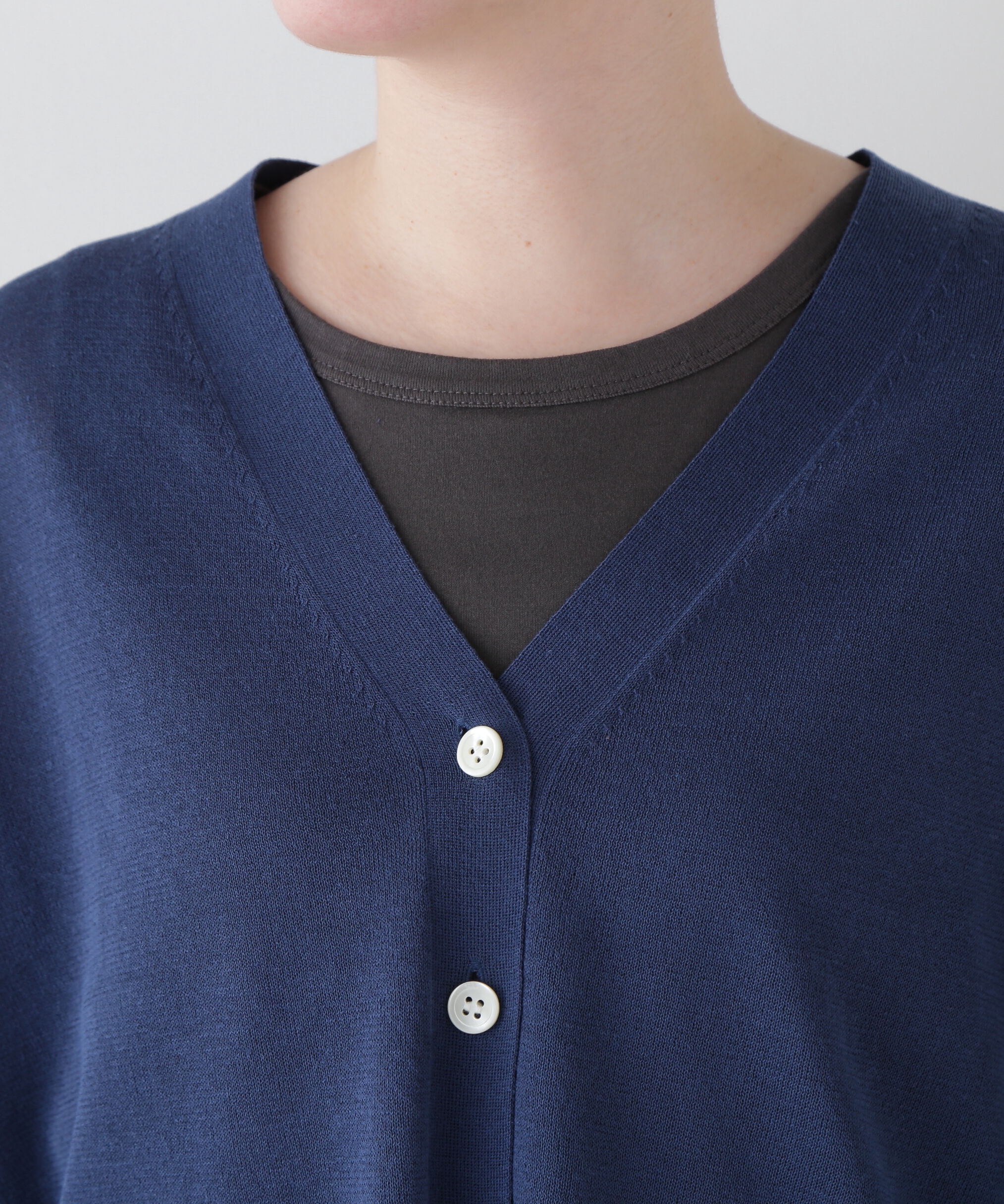  「◆【ウォッシャブル】シアーハイゲージ長袖カーディガン」|ニット・セーター|