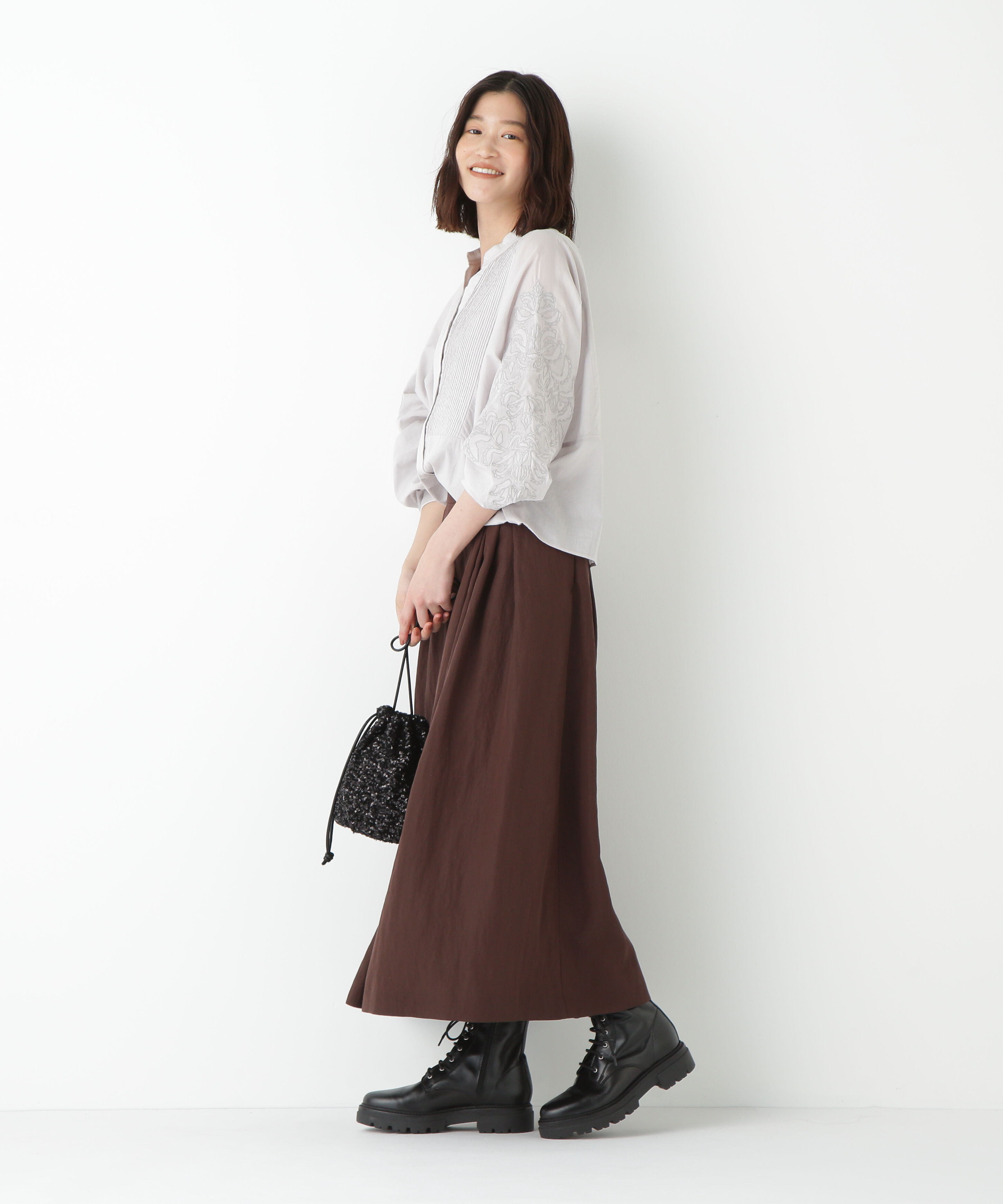  「◆インドコットンボイルアップリケブラウス」|シャツ・ブラウス|