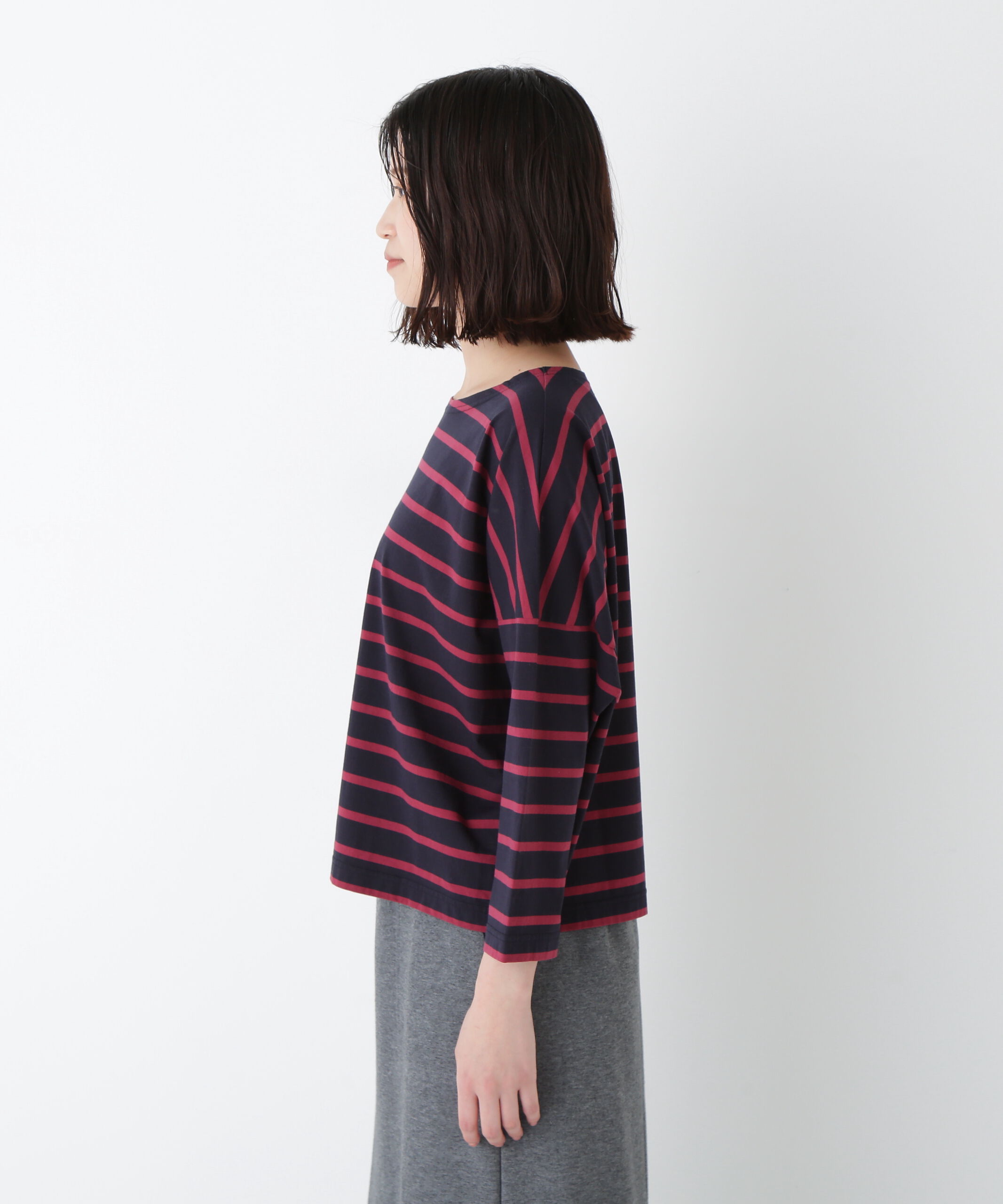  「◆７２／２サイロプレミアムハイゲージボーダー」|Tシャツ・カットソー|