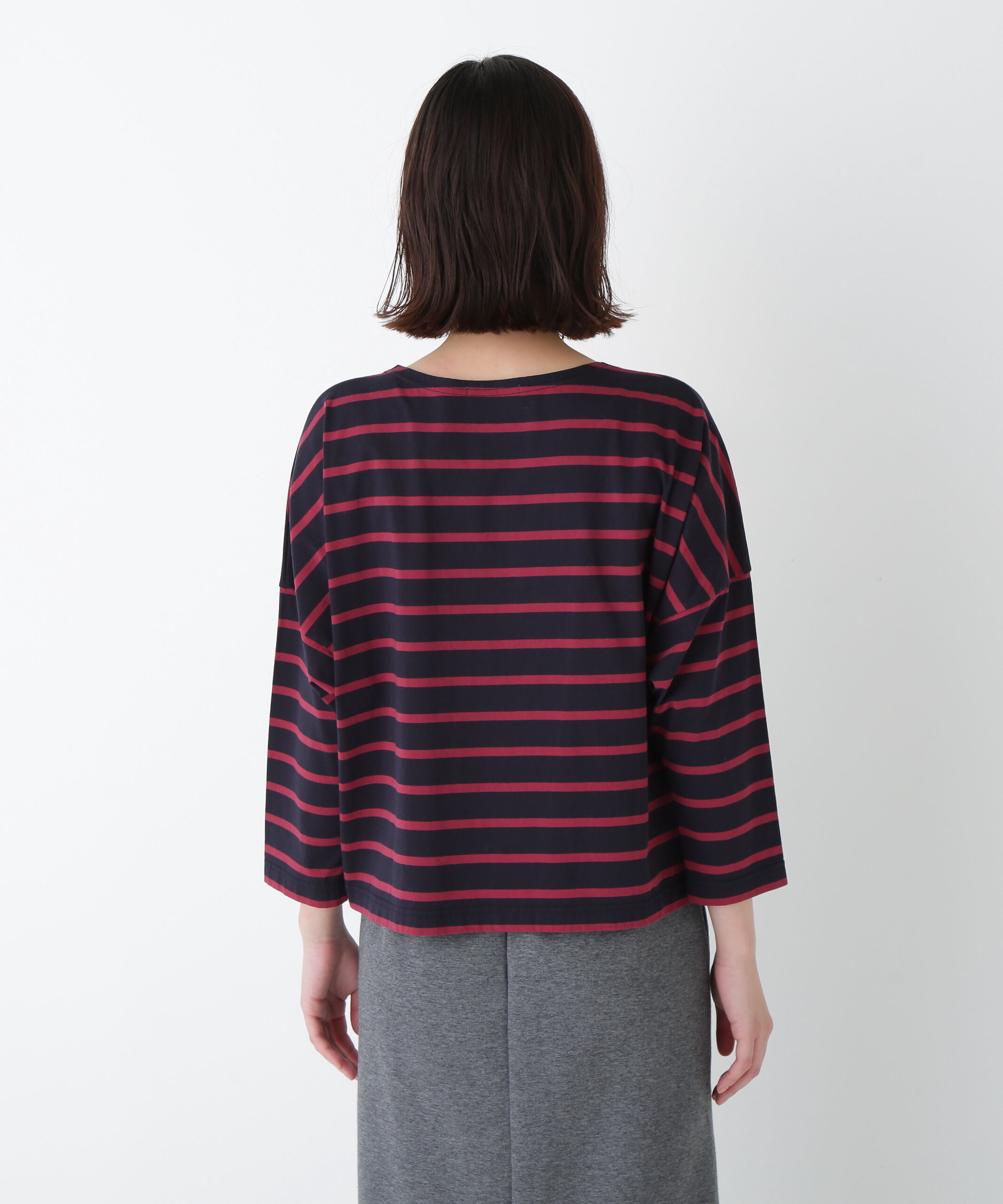  「◆７２／２サイロプレミアムハイゲージボーダー」|Tシャツ・カットソー|