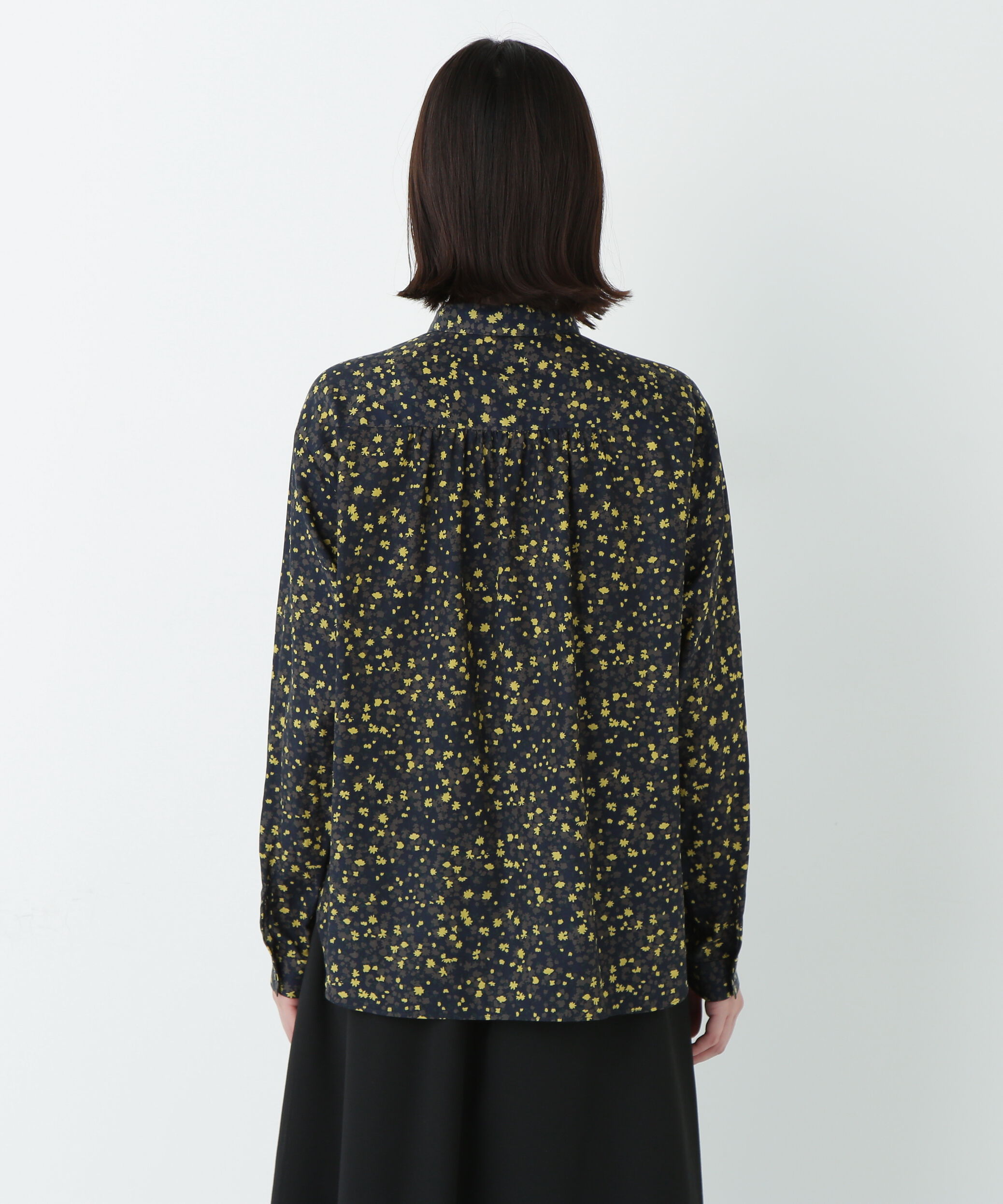  「プチフラワープリントボウタイシャツブラウス」|シャツ・ブラウス|