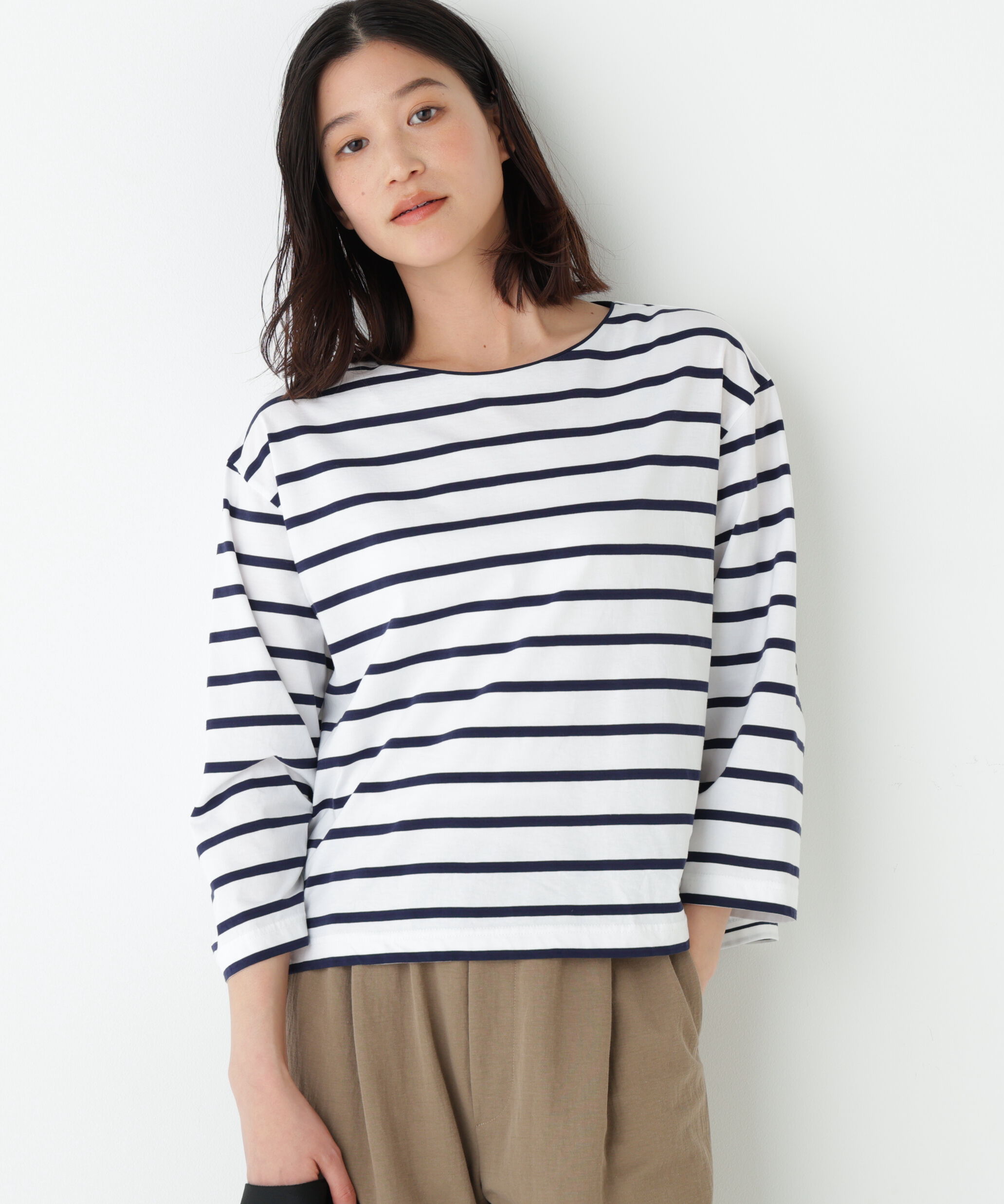  「◆ハイゲージボーダーカットソー」|Tシャツ・カットソー|