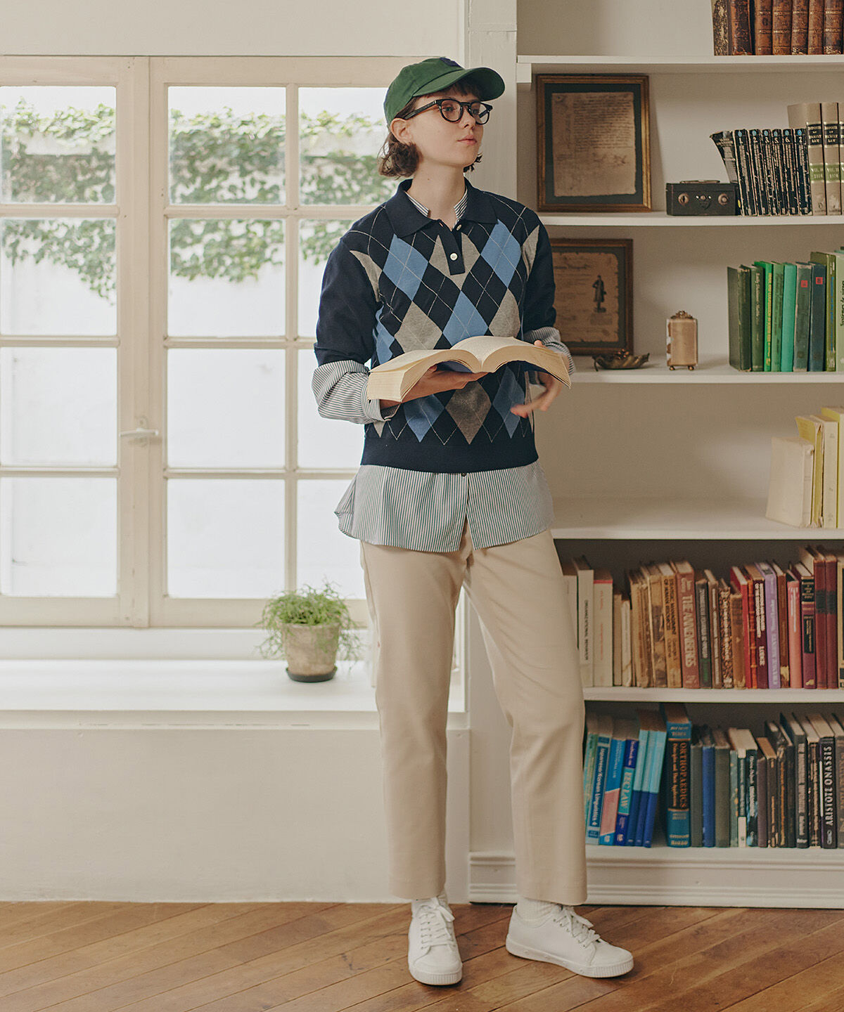  「◆《ウォッシャブル》シャンブレーオックスドロストブラウス」|シャツ・ブラウス|