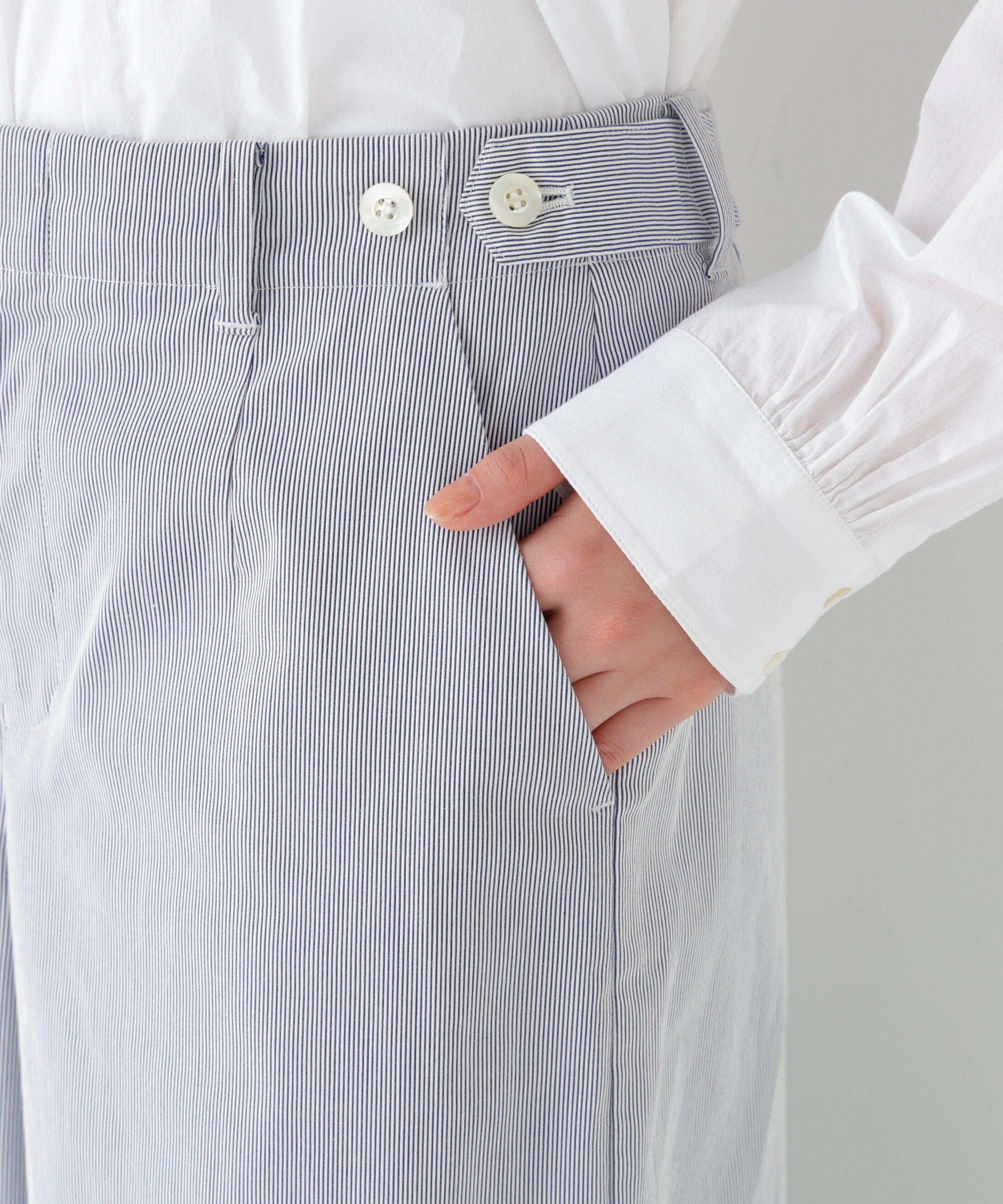  「◆《ウォッシャブル/マルチサイズ》コードストレッチガウチョパンツ」|その他|