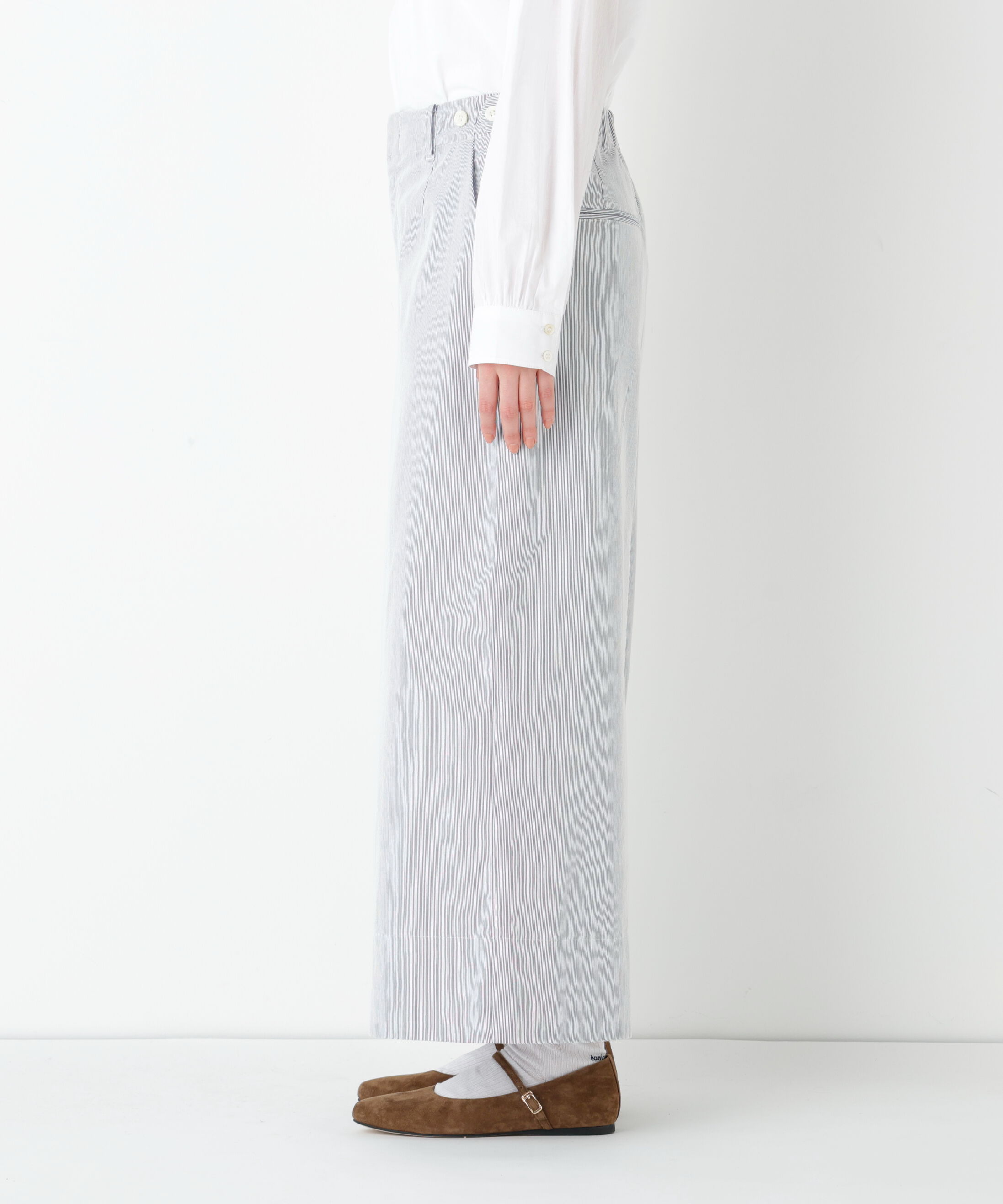  「◆《ウォッシャブル/マルチサイズ》コードストレッチガウチョパンツ」|その他|