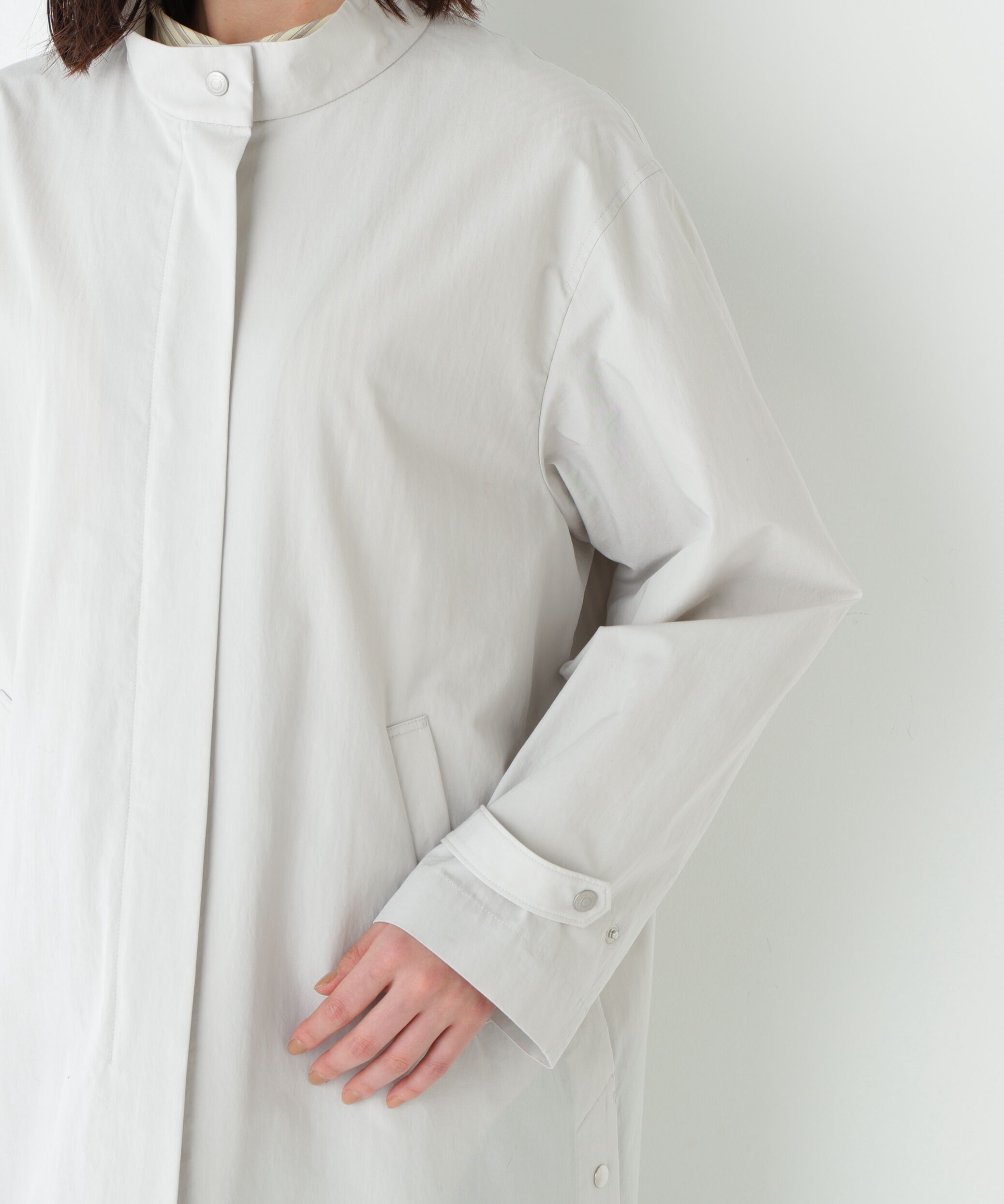  「◆《ウォッシャブル》綿ナイロンダンプスタンドカラーコート」|その他|